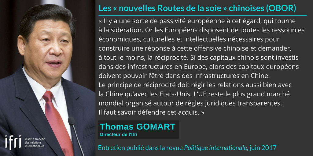 Citation - OBOR - Thomas Gomart - Politique internationale - juin 2017