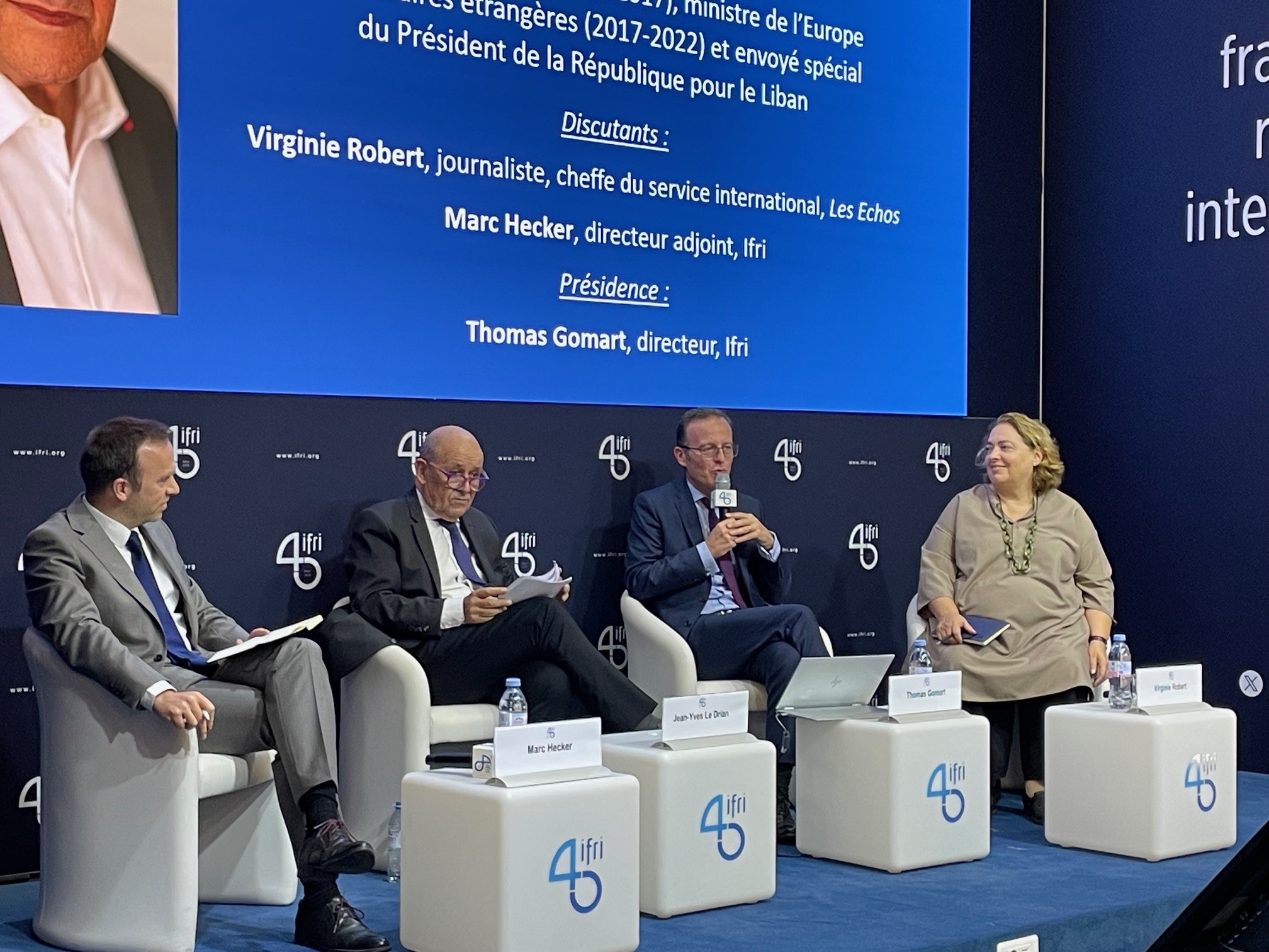 BBS_Jean-Yves Le Drian, ministre de la Défense (2012-2017), ministre de l’Europe et des Affaires étrangères (2017-2022) et envoyé spécial du Président de la République pour le Liban_16 octobre 2024.jpg