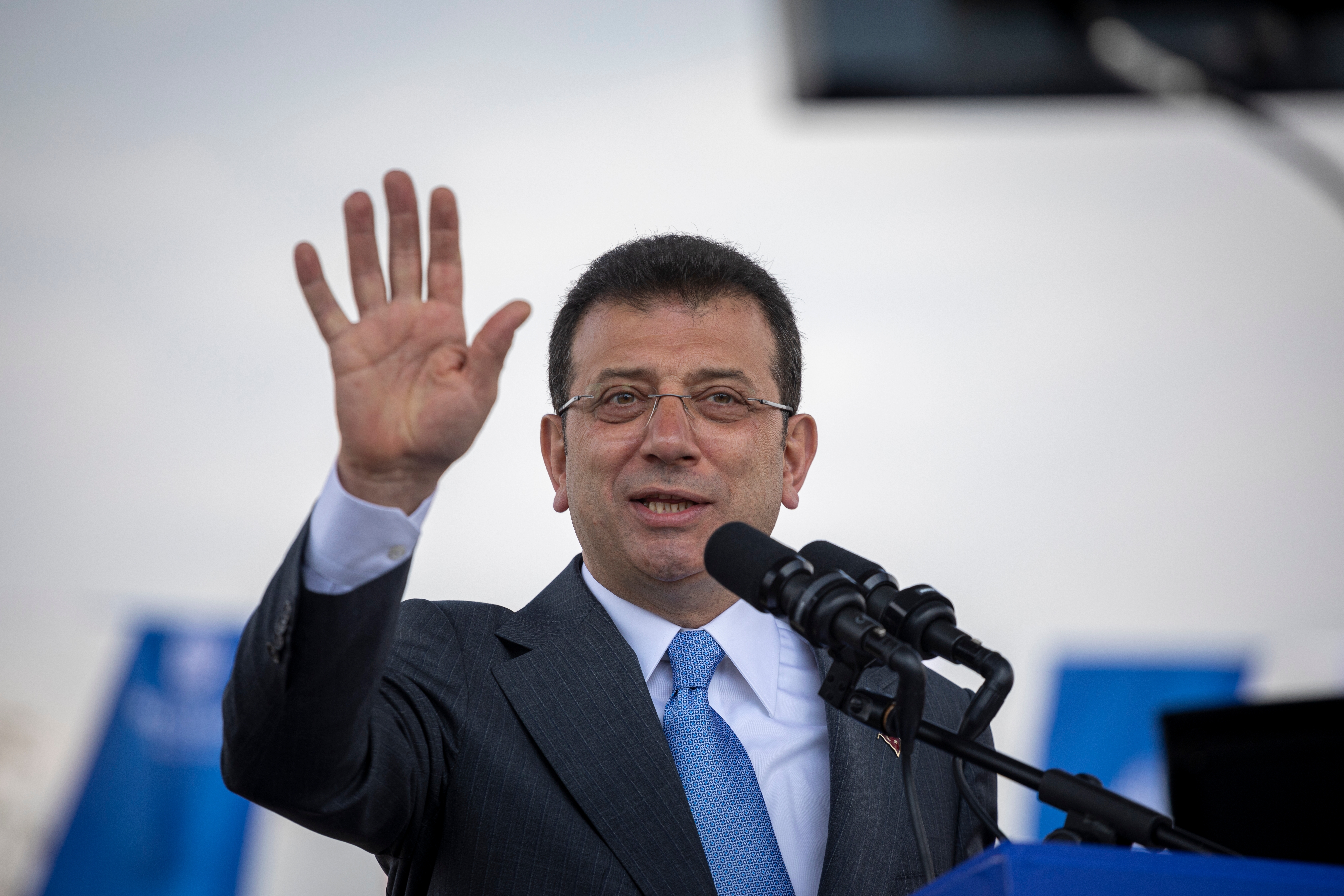Le maire d'Istanbul, Ekrem Imamoglu, Istanbul, Turquie - 19 mars 2024