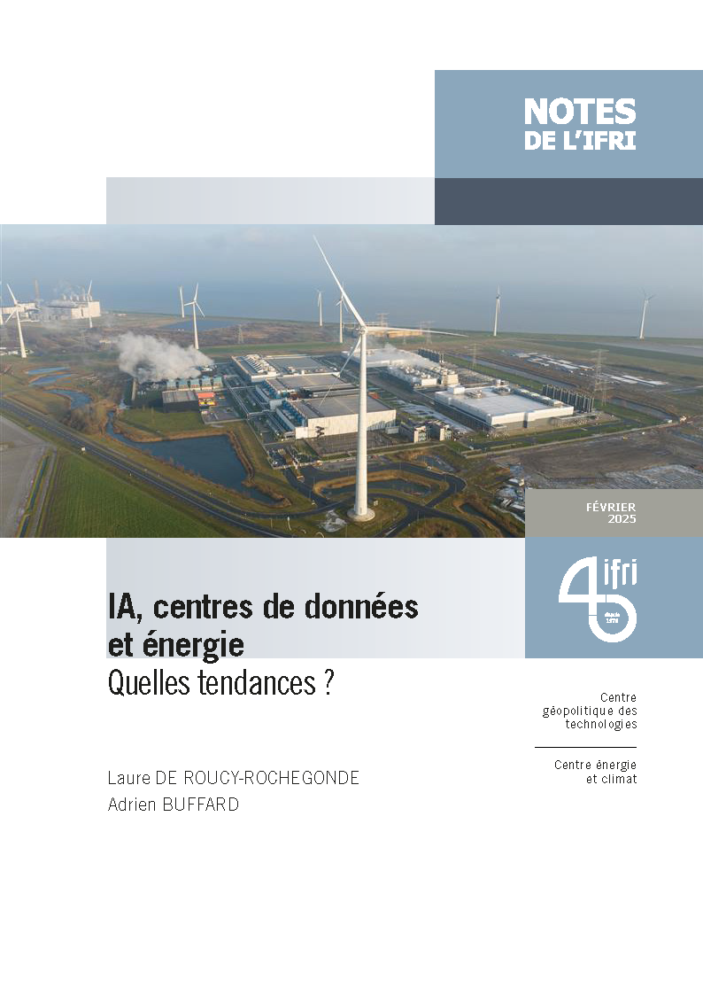 Couverture de la note "IA, centres de données et énergie : quelles tendances ?"