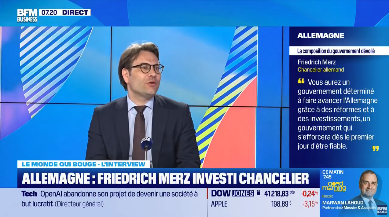 Allemagne : Friedrich Merz investi chancelier, BFM Business, BFM TV, Paul Maurice, CERFA