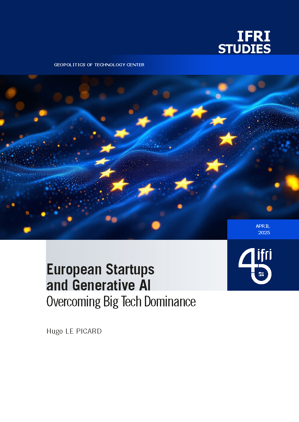 Cover ot the study "European Startups and Generative AI: Overcoming Big Tech Dominance"