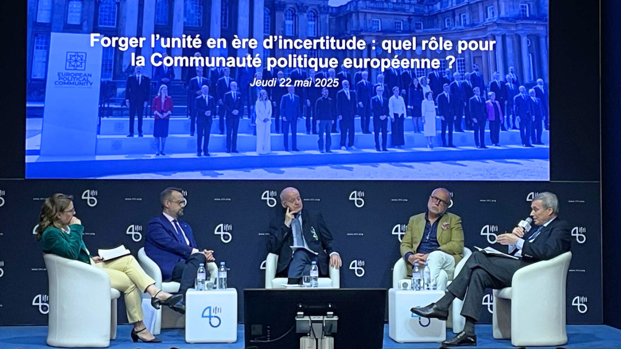 Replay - Forger l’unité en ère d’incertitude : quel rôle pour la Communauté politique européenne ? Ifri Dominique David CFA 22 mai 2025