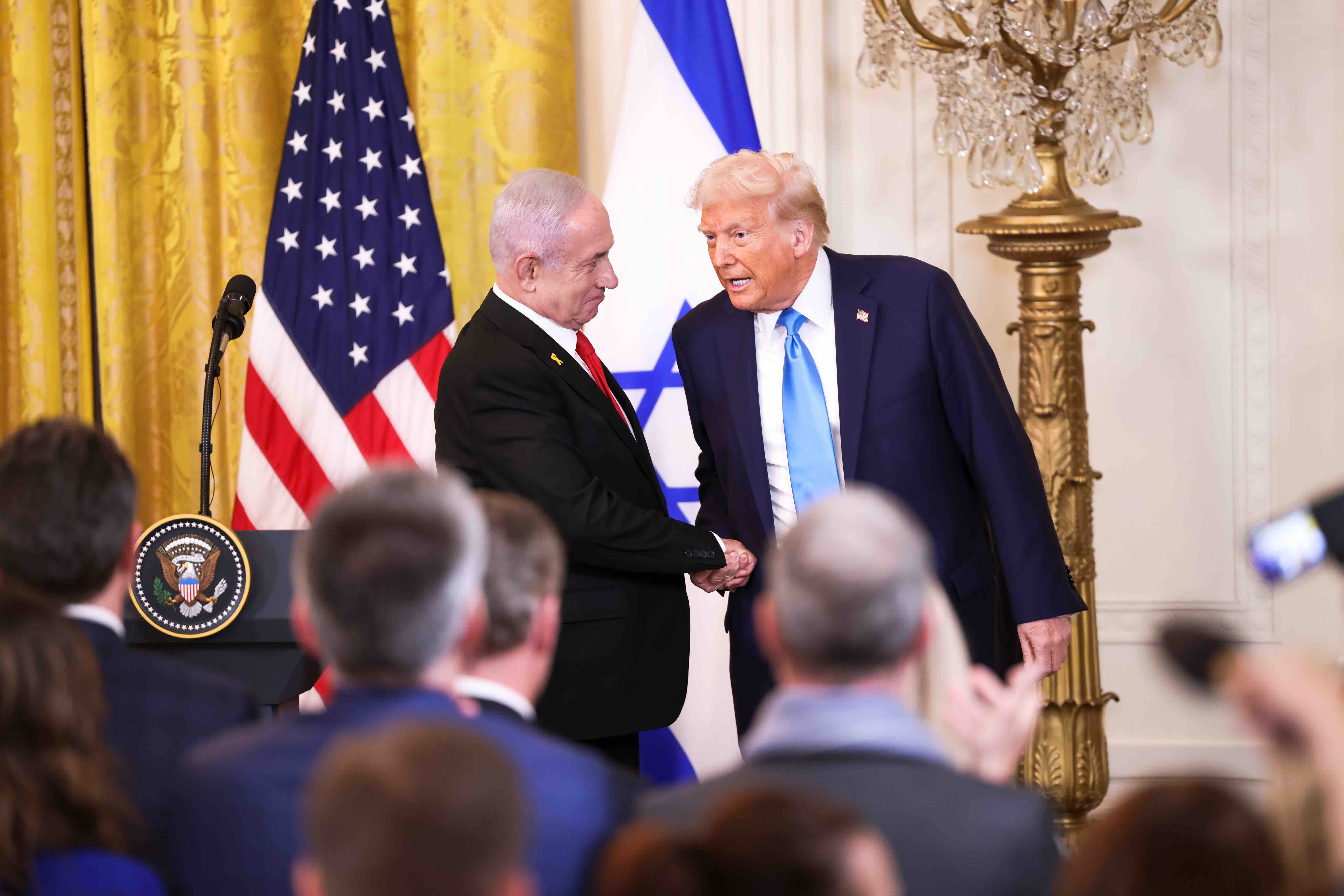 Conférence de presse du 4 février 2025 entre D. Trump et B. Netanyahu