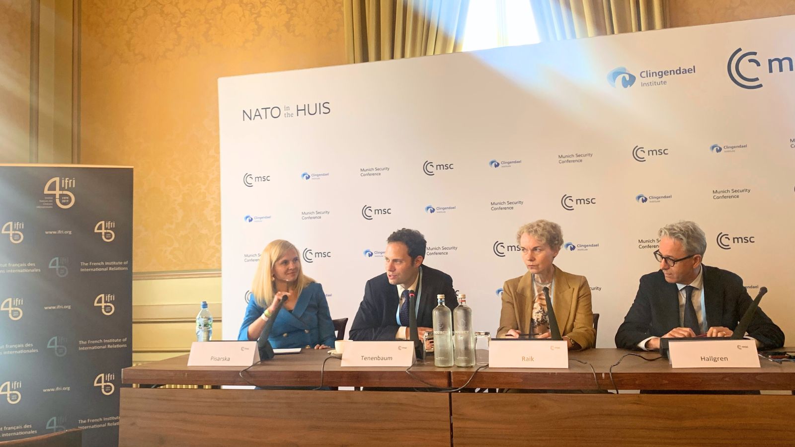 Évaluer le rapport de force entre l’Europe et la Russie. Table ronde dans le cadre de « NATO in the Huis », en partenariat avec la Conférence de Munich sur la sécurité et l’Institut Clingendael. Avec : Katarzyna Pisarska, Élie Tenenbaum, Kristi Raik, Jakob Hallgren.
