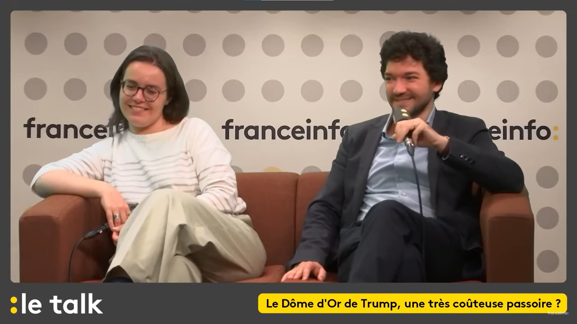 Héloïse Fayet et Paul Wohrer dans Le Talk, mai 2025.
