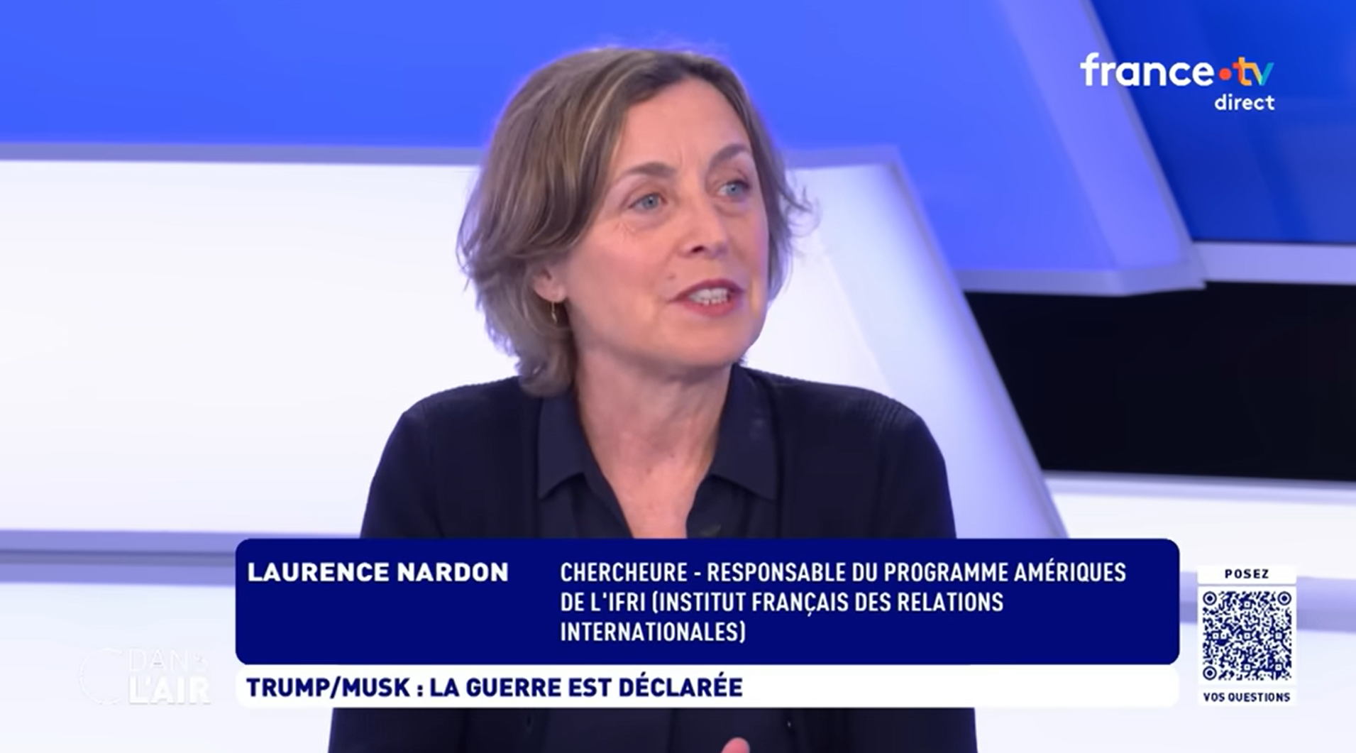 Laurence Nardon, invitée de "C dans l'air" sur France 5, 06 juin 2025