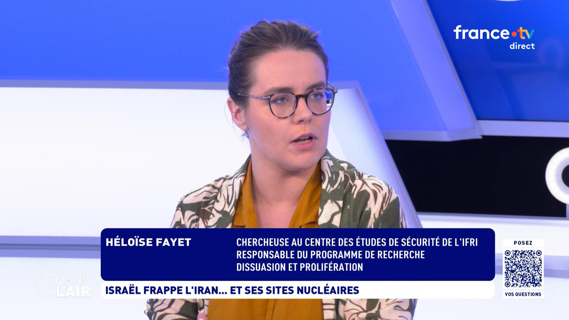 Héloïse Fayet dans C dans l'air, juin 2025.