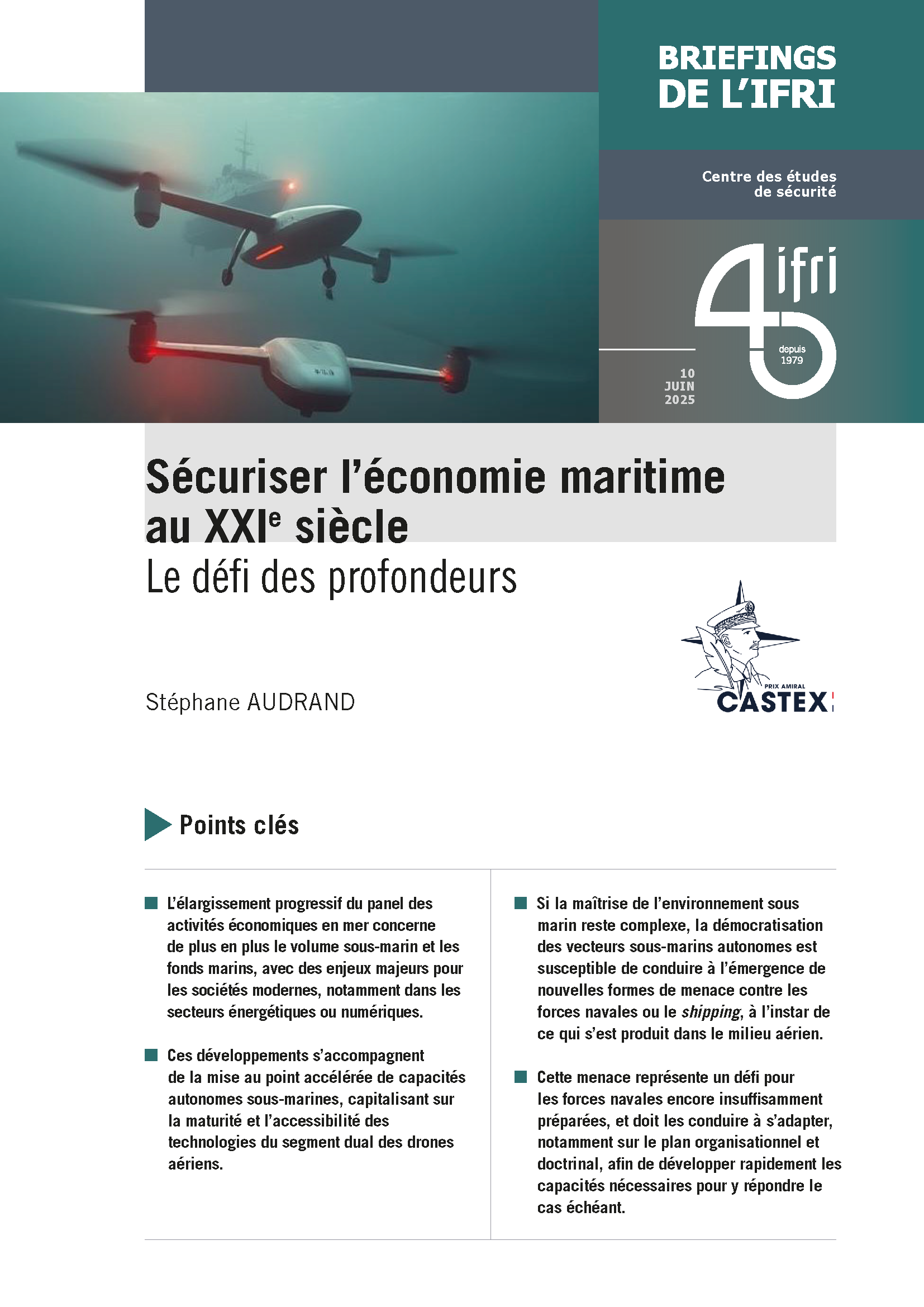 Briefing Stéphane Audrand, économie maritime et profondeurs, juin 2025.