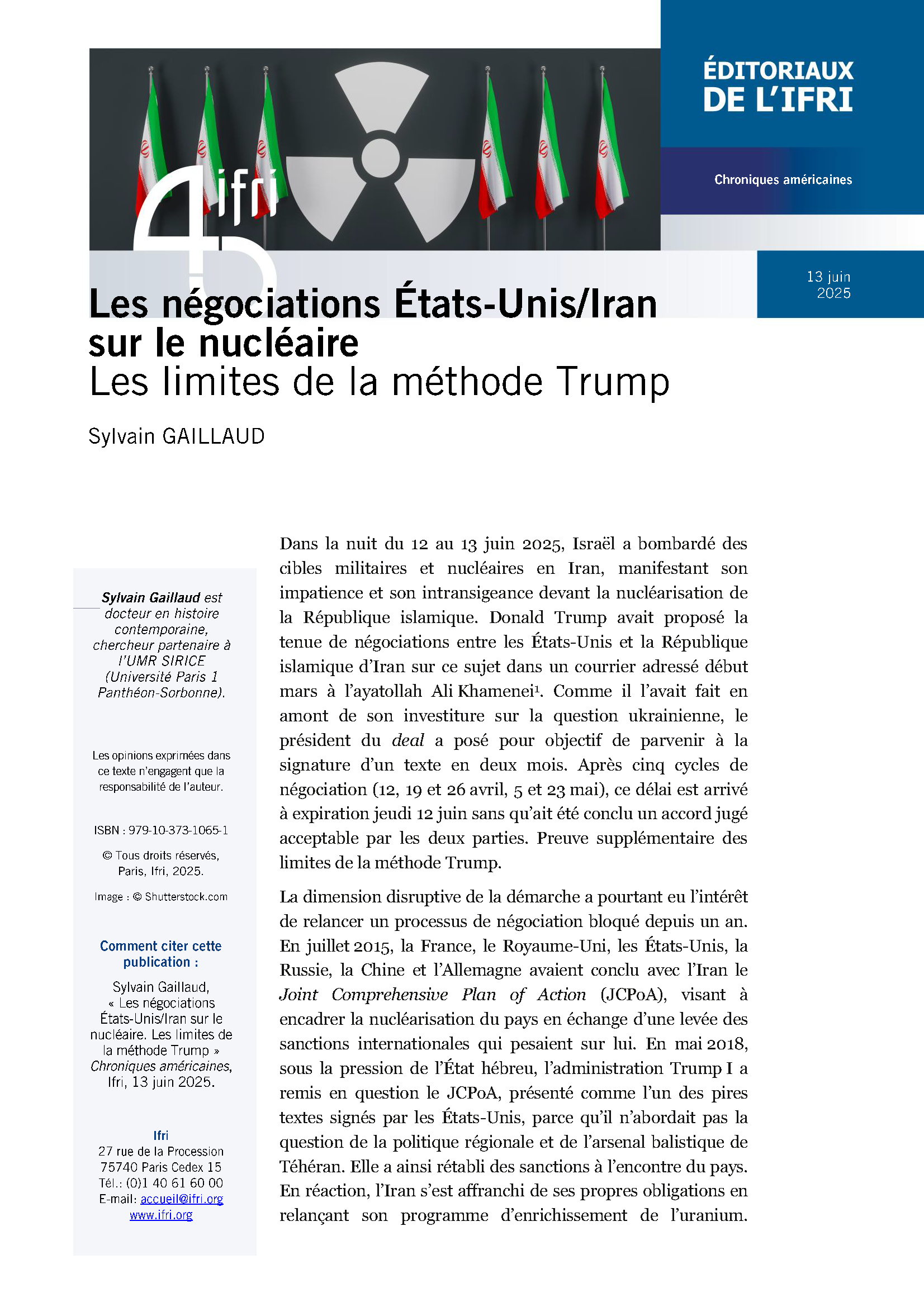 couverture de la publication