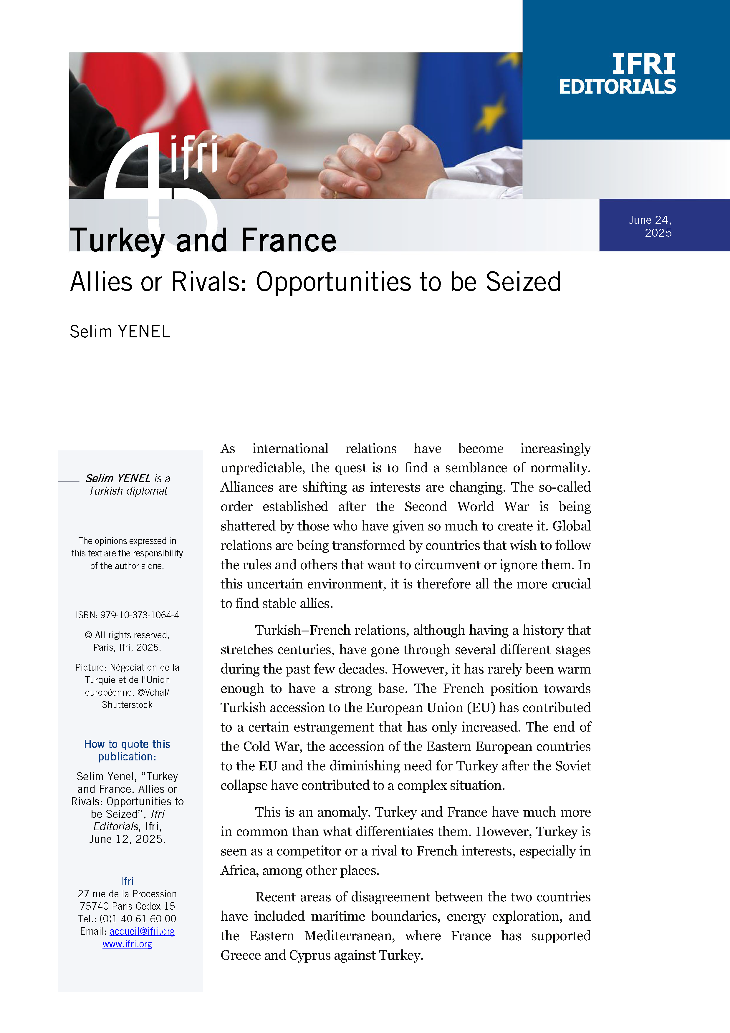 Allies or Rivals: Opportunities to be Seized