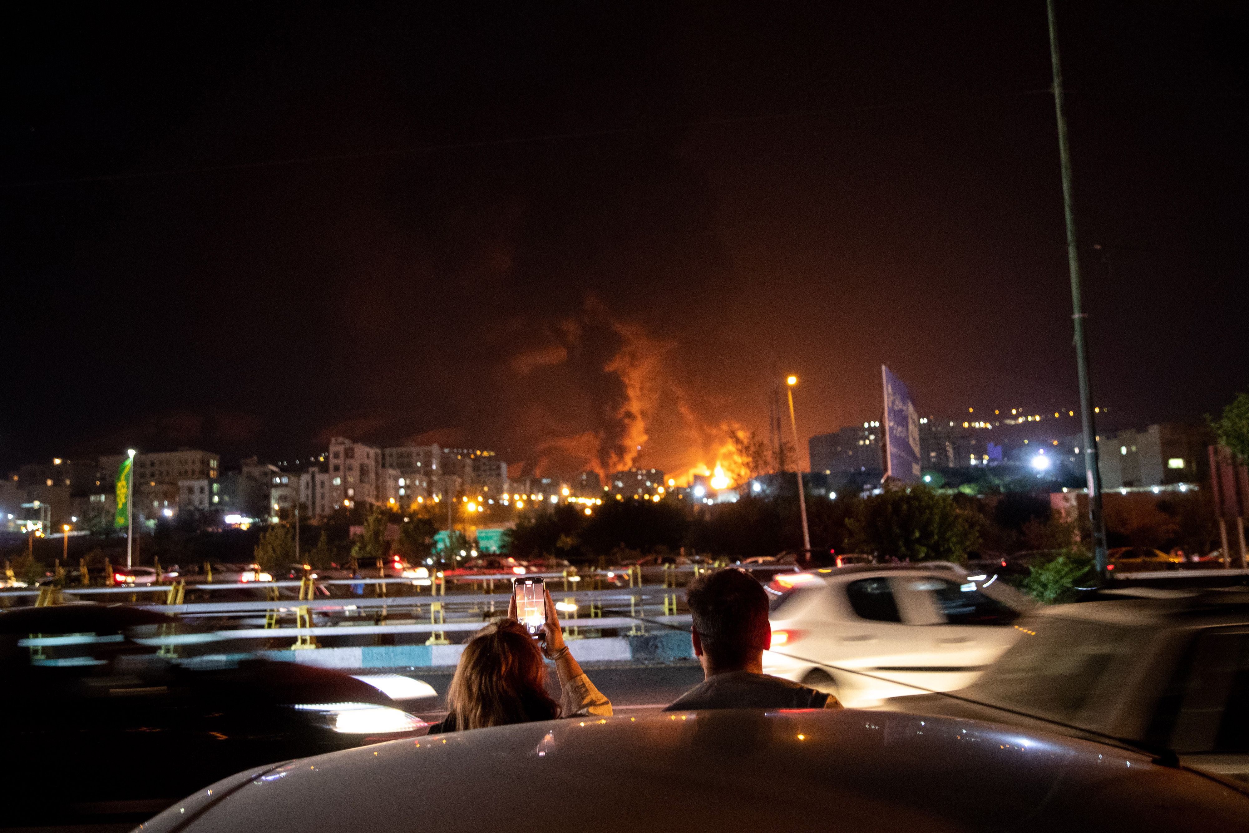 An Israeli Attack on An Oil Depot in Tehran, Iran - 15 Jun 2025