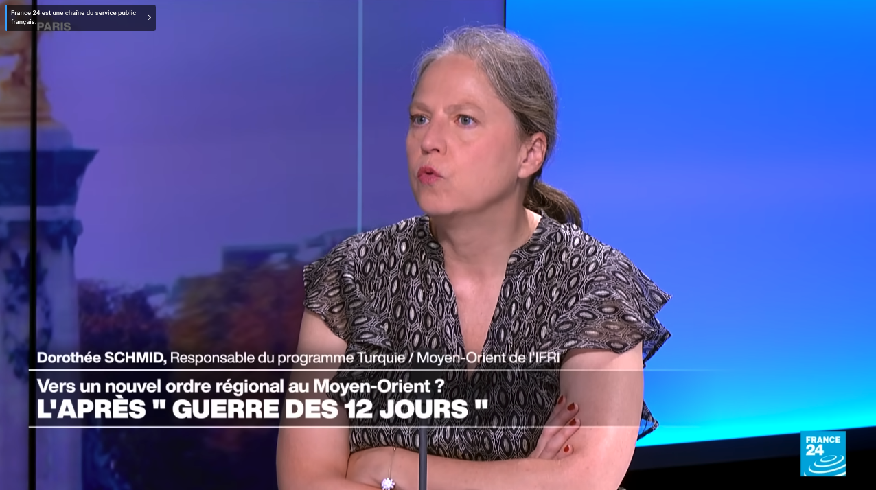 Dorothée Schmid : "Cette guerre a montré que le régime iranien a très peu d'amis" ifri france 24