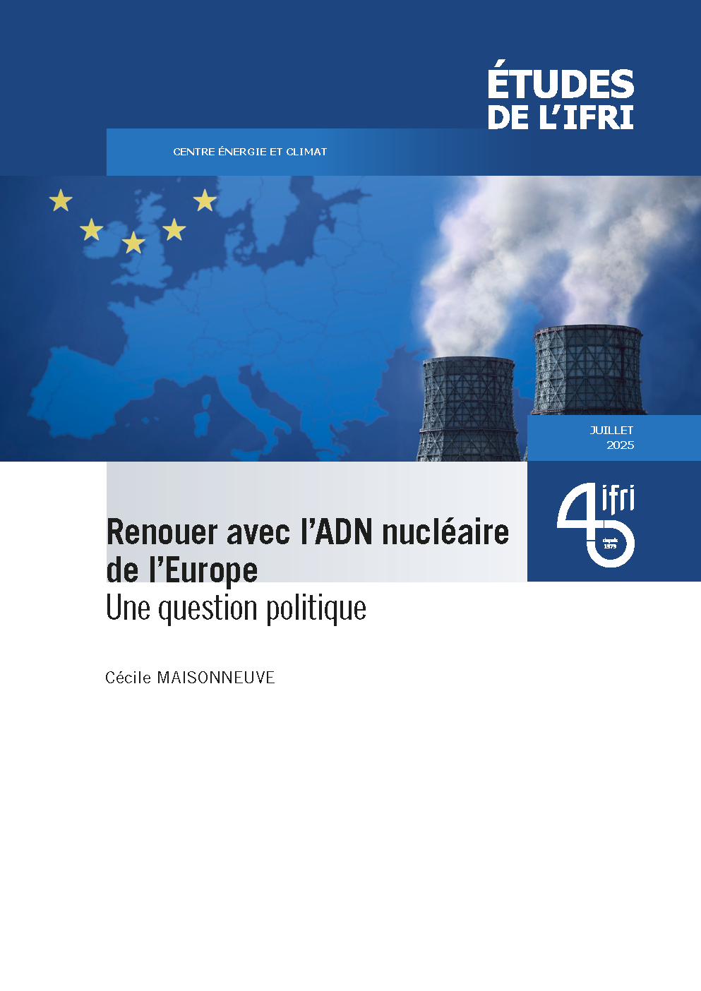 Couverture de l'étude de C. Maisonneuve sur le nucléaire européen