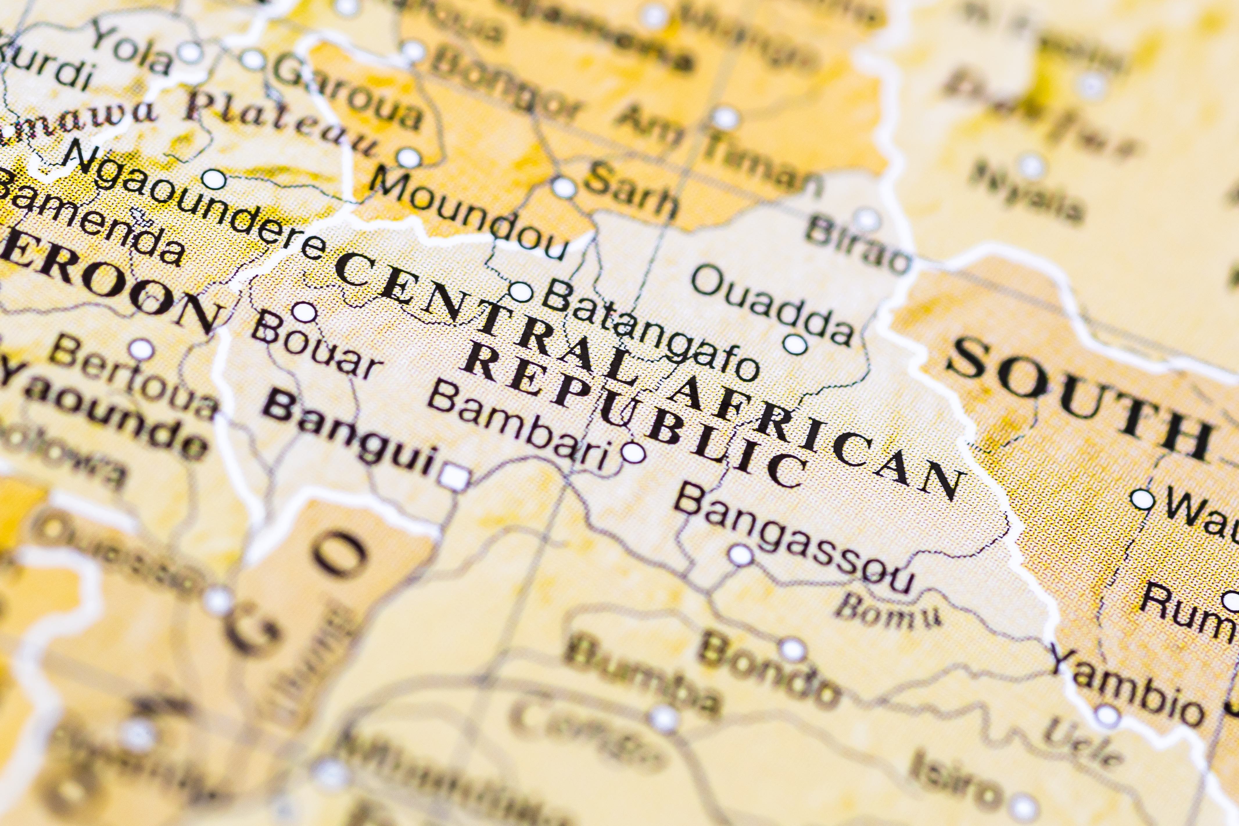 Carte de la République centrafricaine