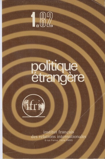 Page couverture PE n°1 1982