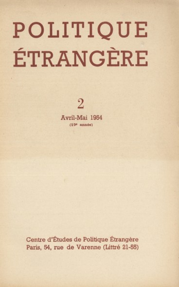 Page couverture PE n°2 Avril Mai 1954