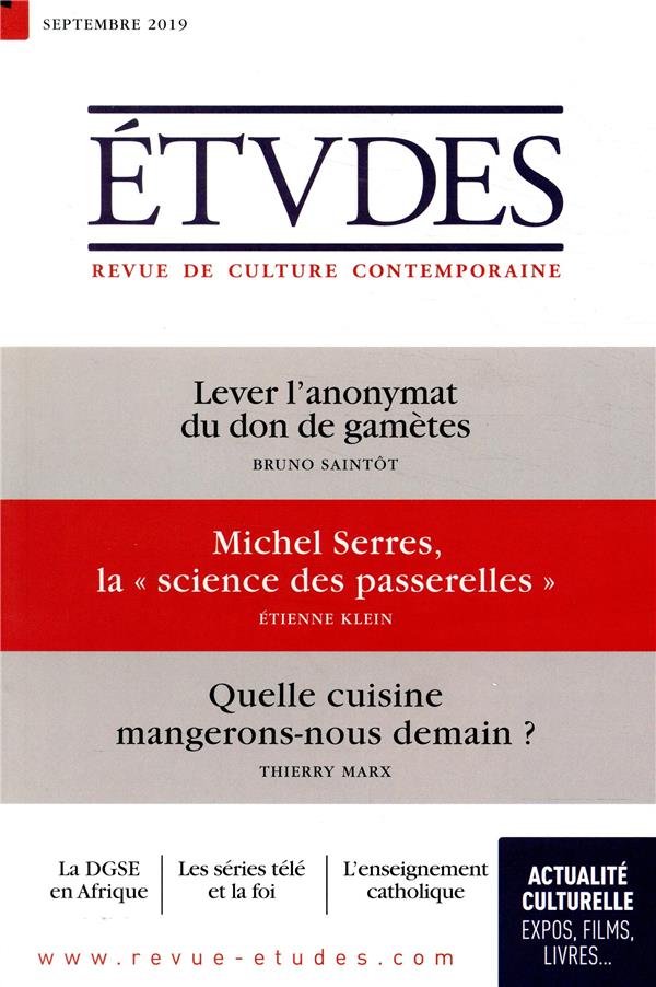 Revue Etudes Septembre 2019, n°4263
