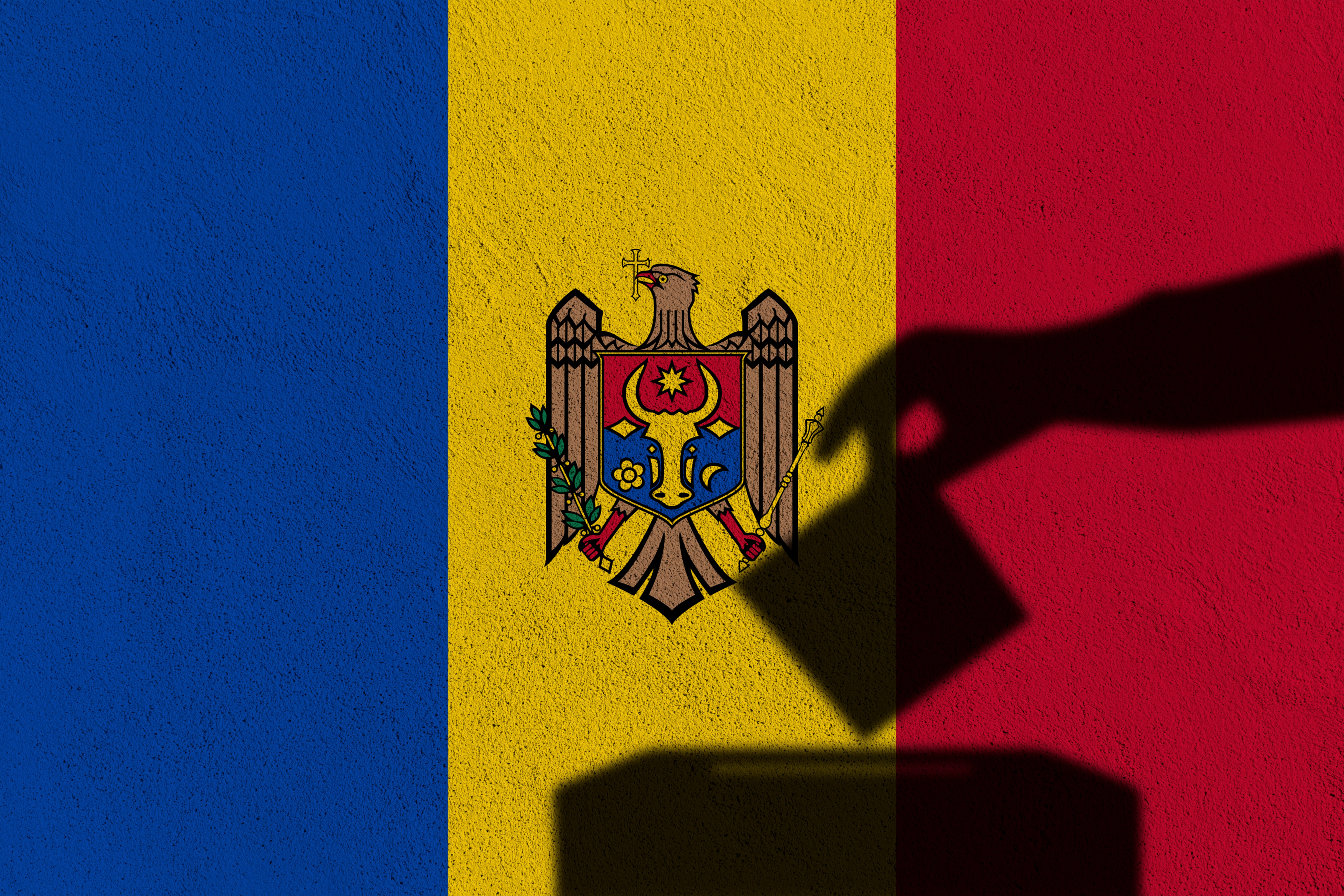 Moldovan flag and ballot paper