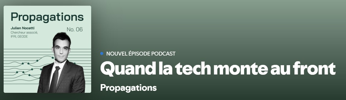 Julien Nocetti "Quand la tech monte au front"