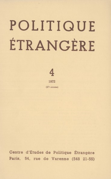 Page couverture PE n°4 1972