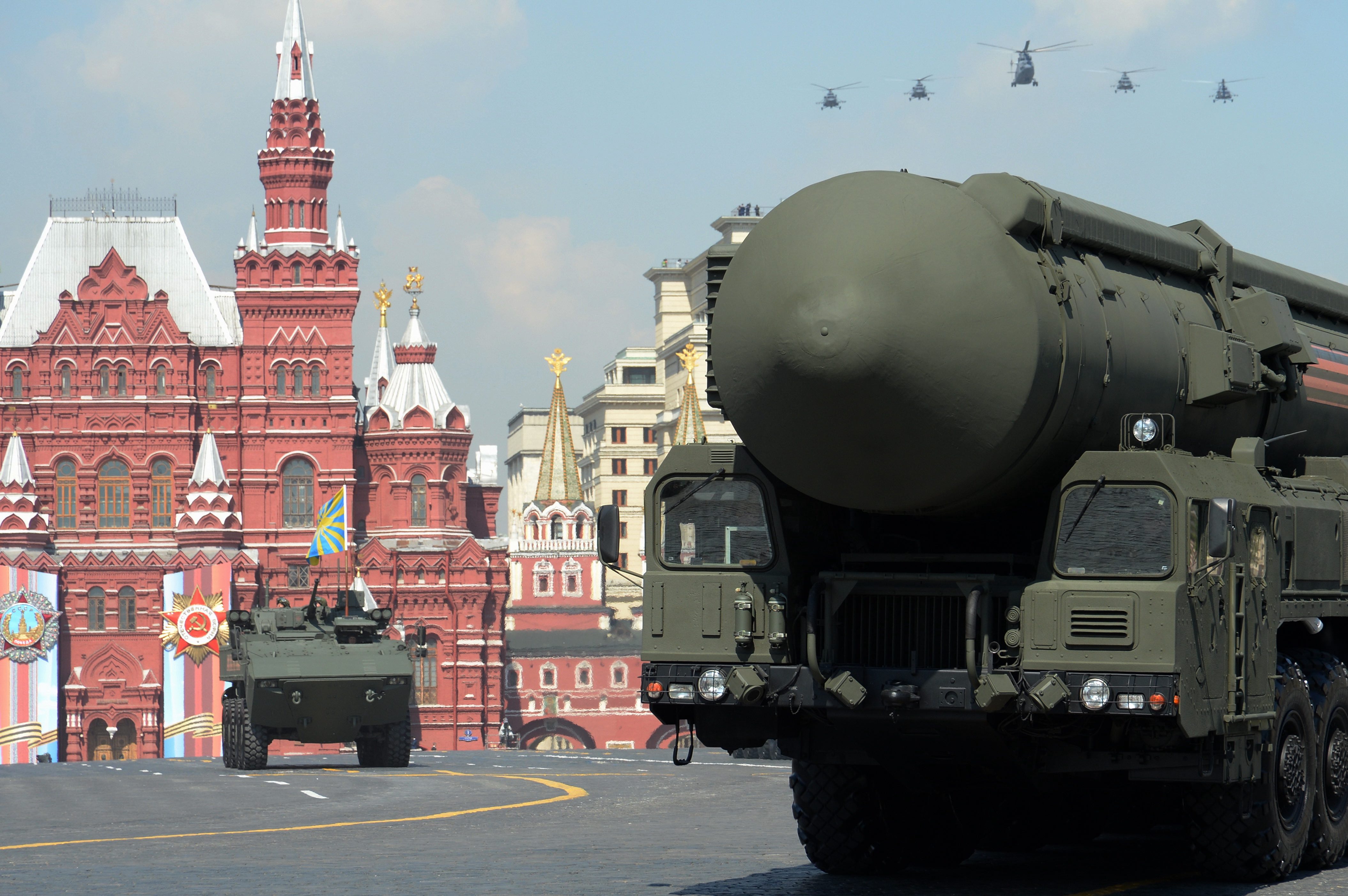 Défilé militaire lors du "Jour de la Victoire" à Moscou, le 7 mai 2019.