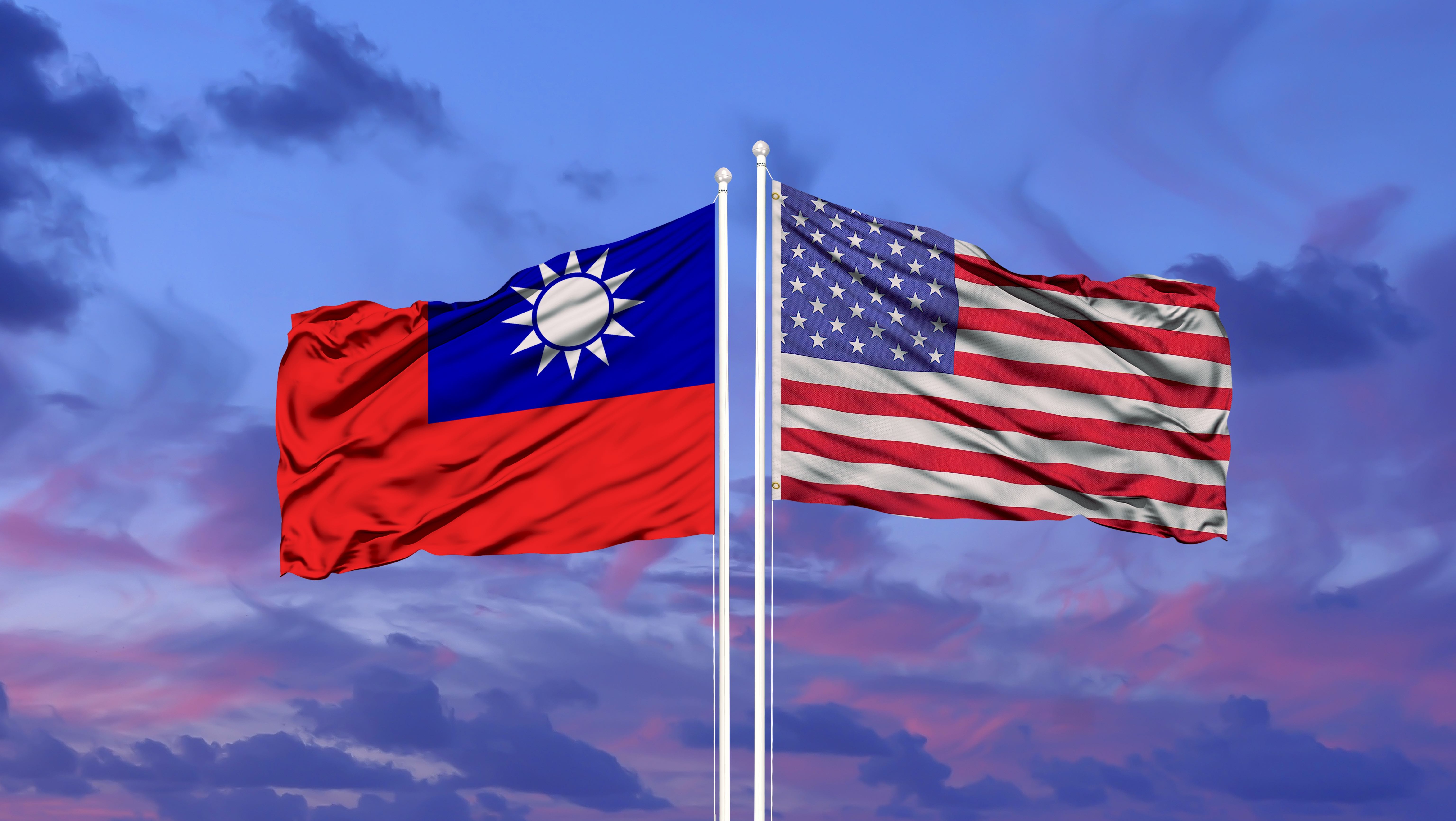 Drapeaux Taiwan - USA 