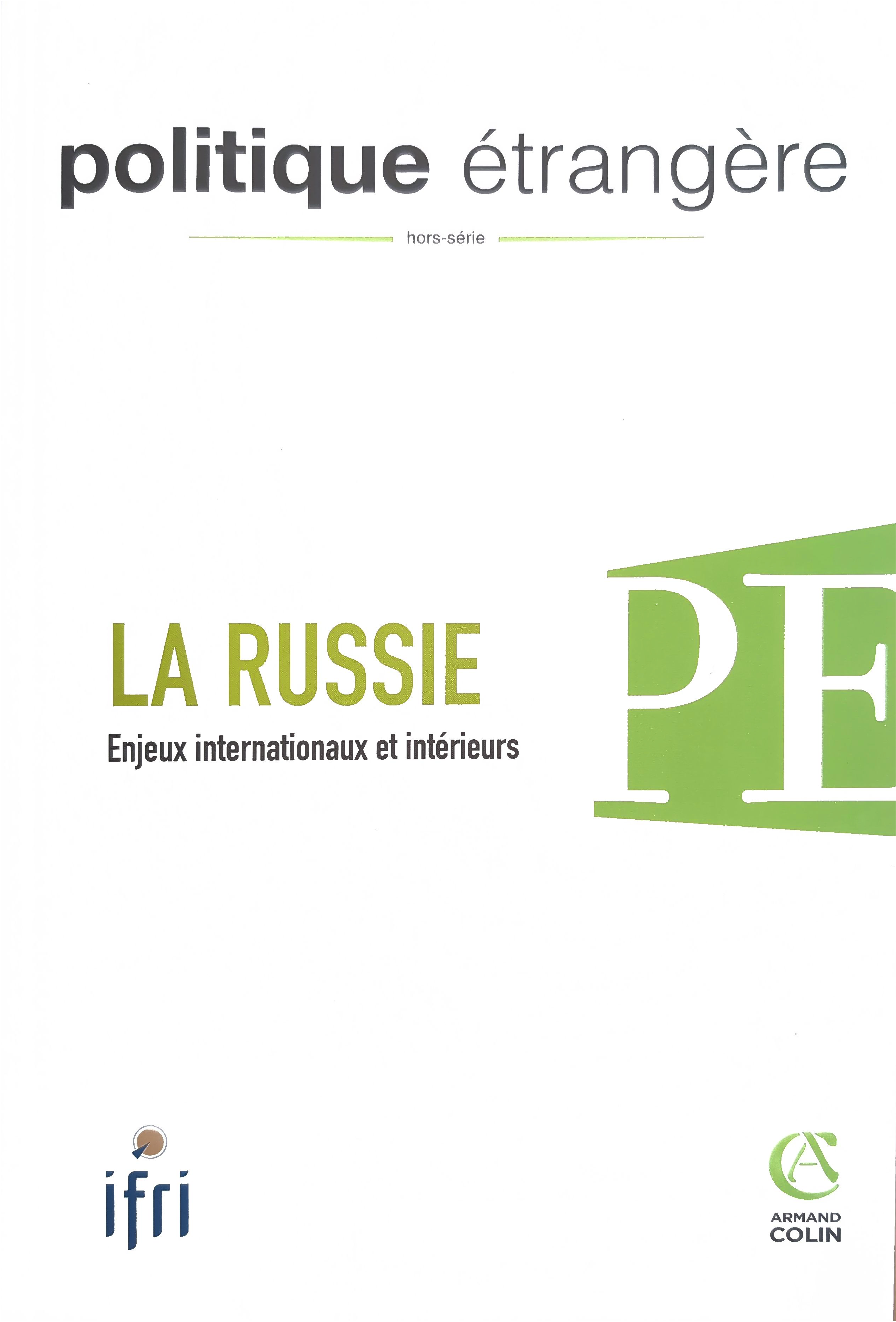 Page couverture PE_hs_Russie_2007
