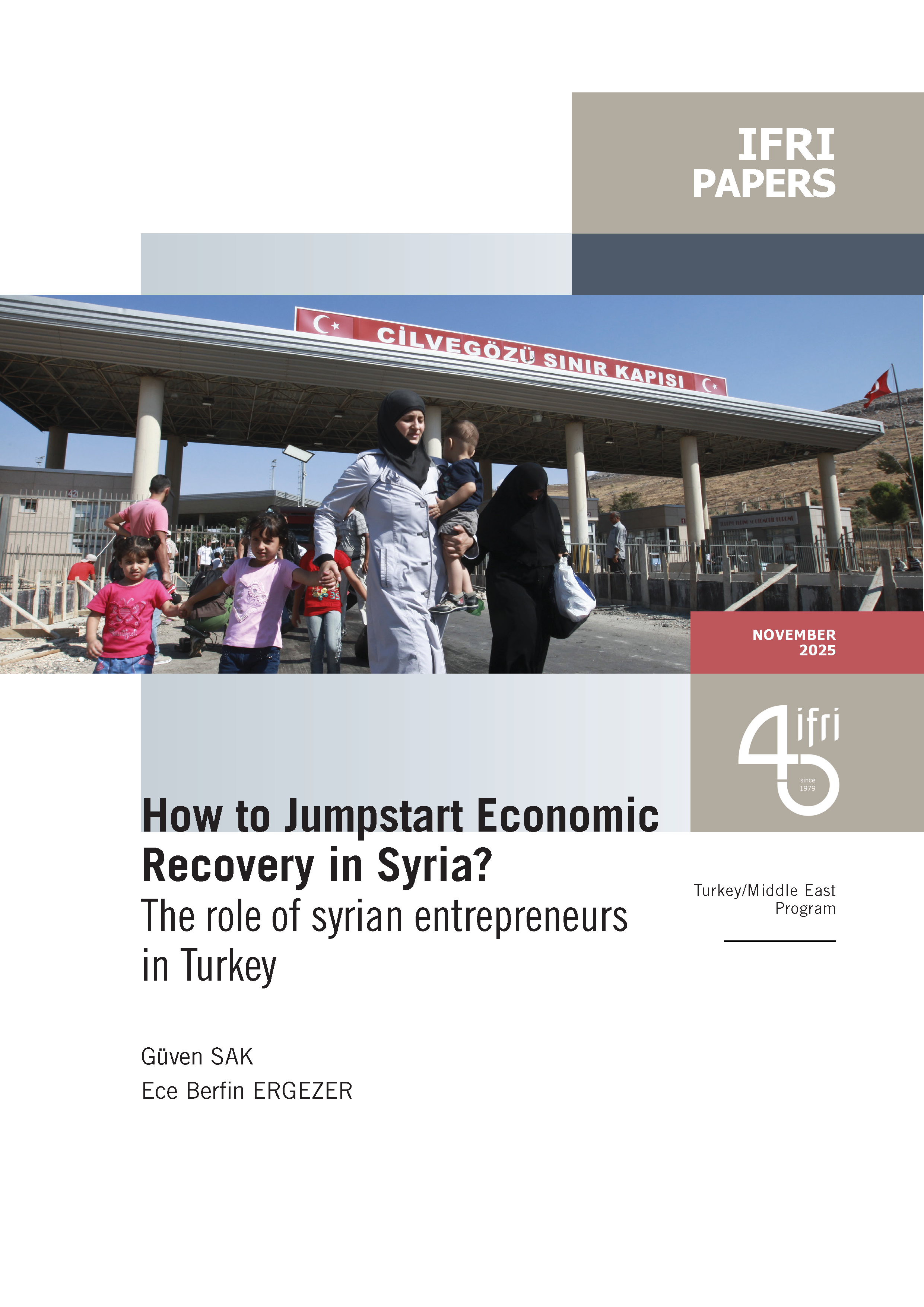 couverture : how to jumpstart economic recovery in Syria