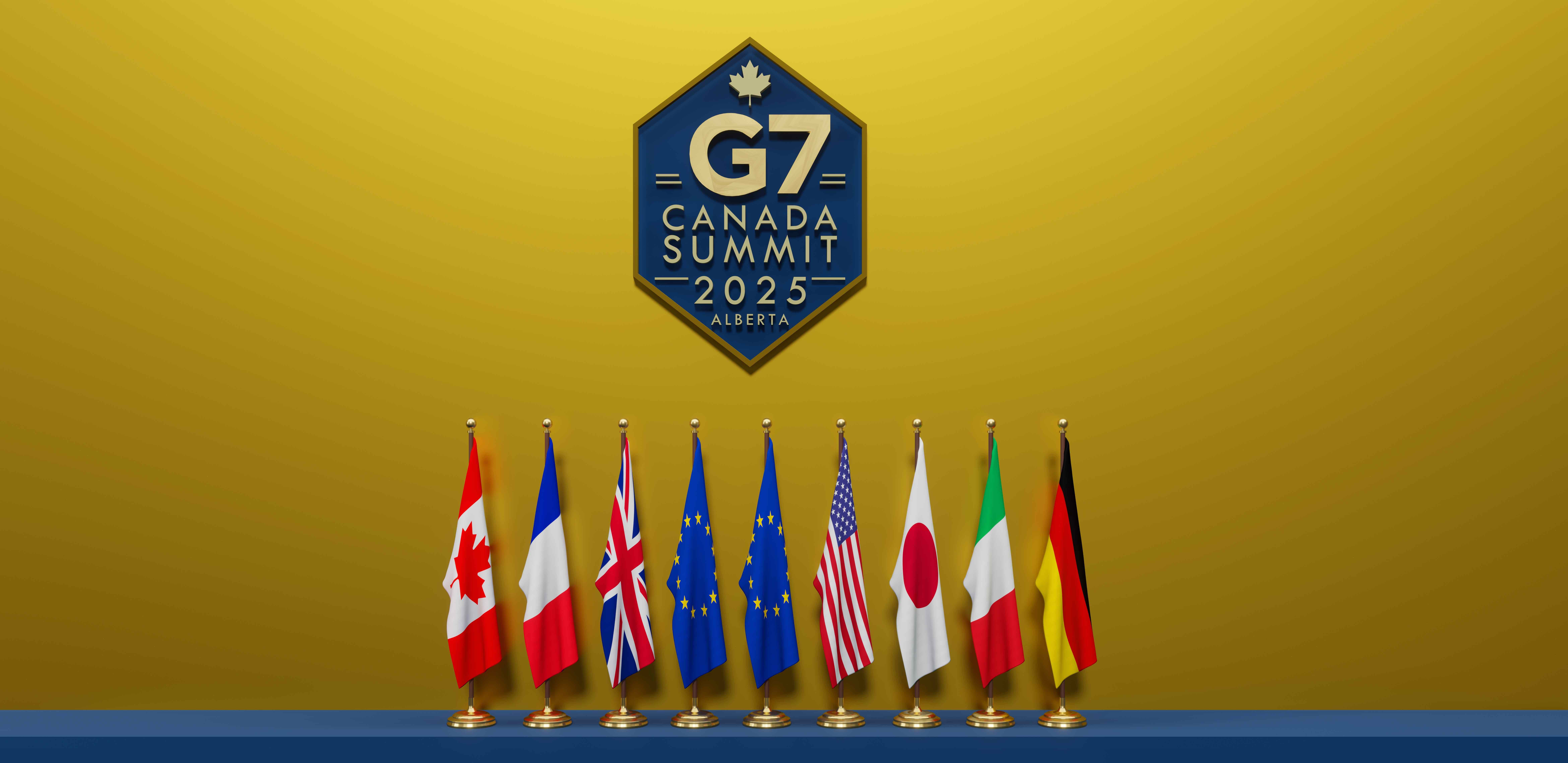 Flags from the G7 Summit