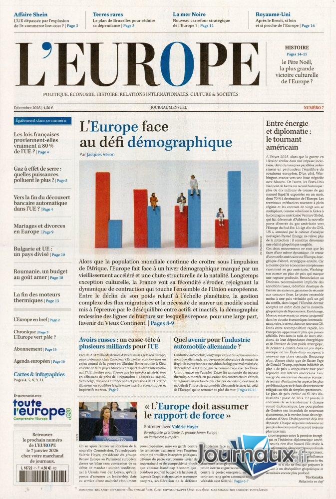 L'Europe, n°7, décembre 2025