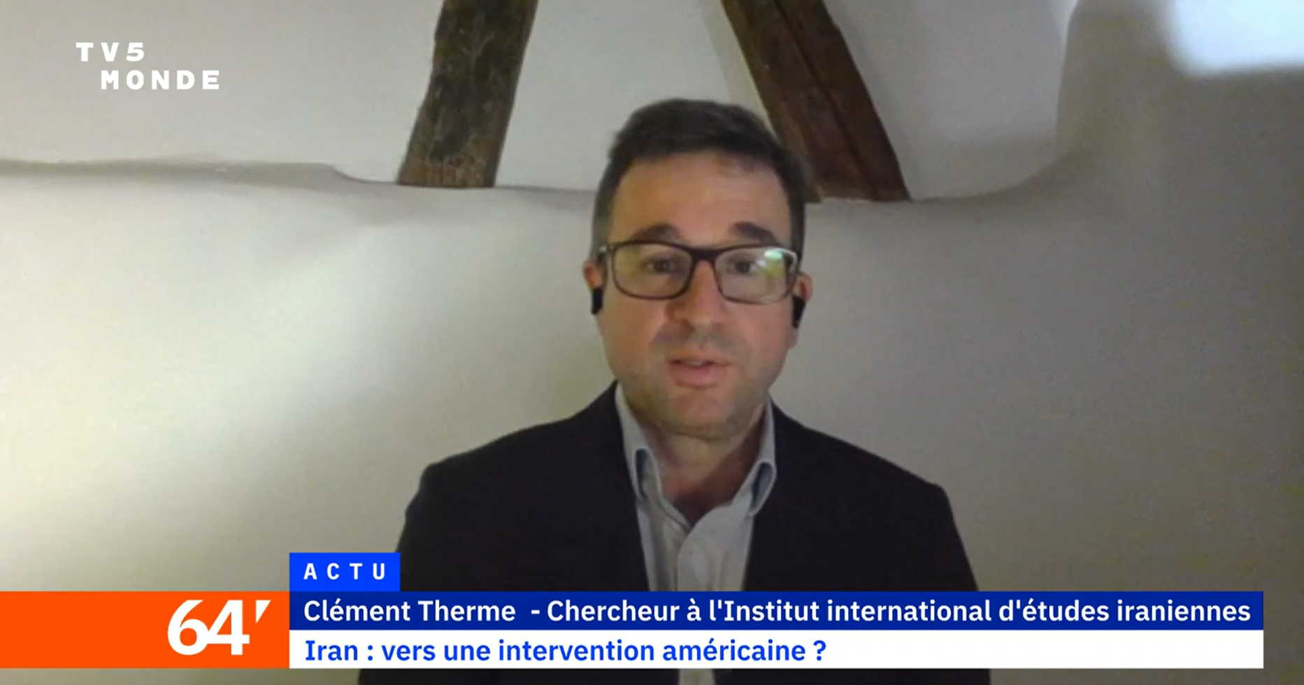 Iran: vers une intervention américaine? Clément Therme TV5 monde