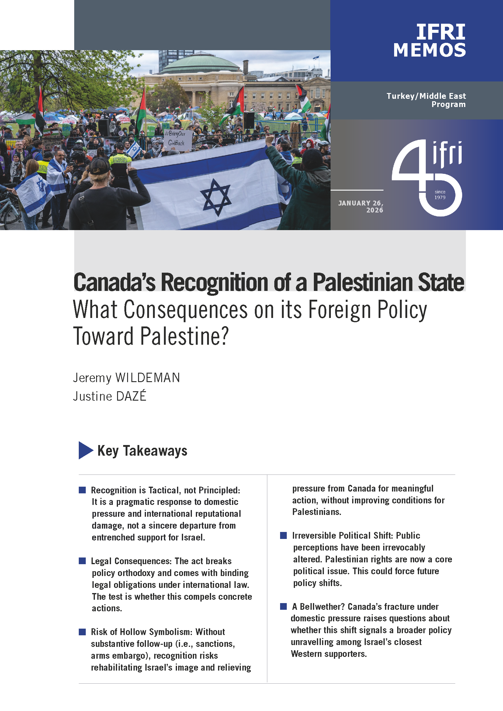 Pro-Israel and Pro-Palestine demonstrators in Toronto, Canada.