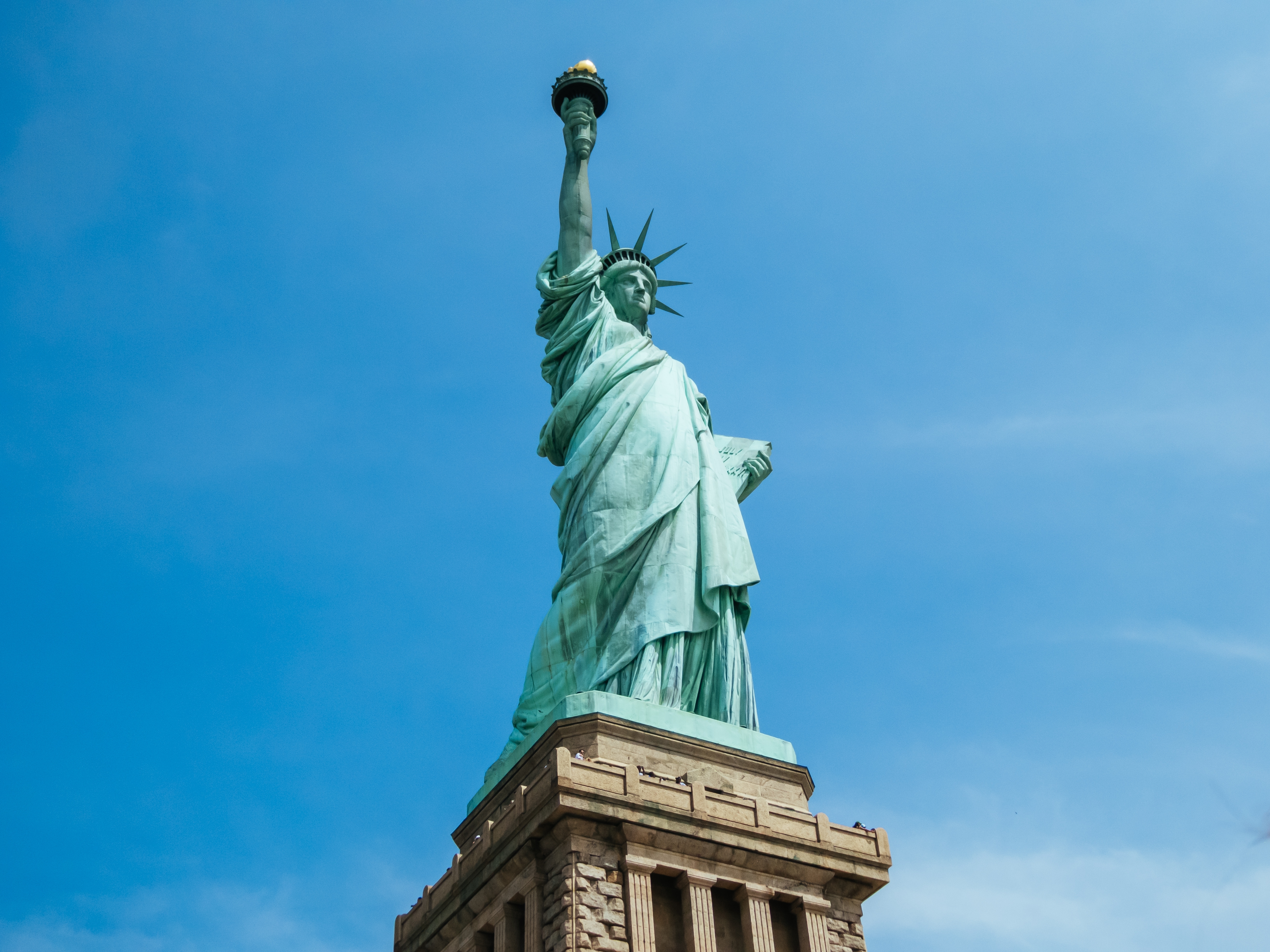 La Statue de la Liberté à New Jersey, New York, États-Unis