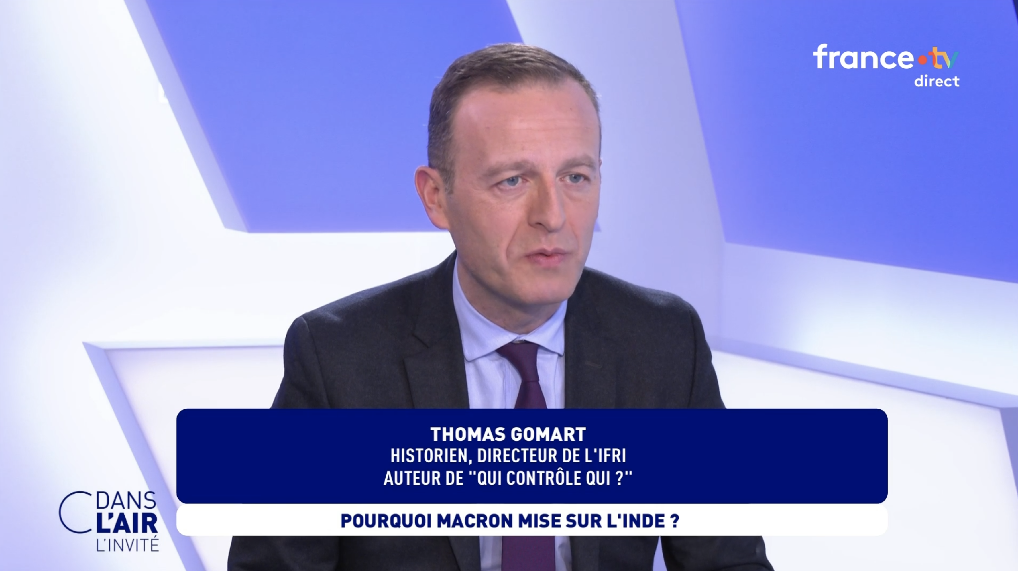 Pourquoi Macron mise sur l'Inde ? Thomas Gomart Ifri C dans l'air l'invité