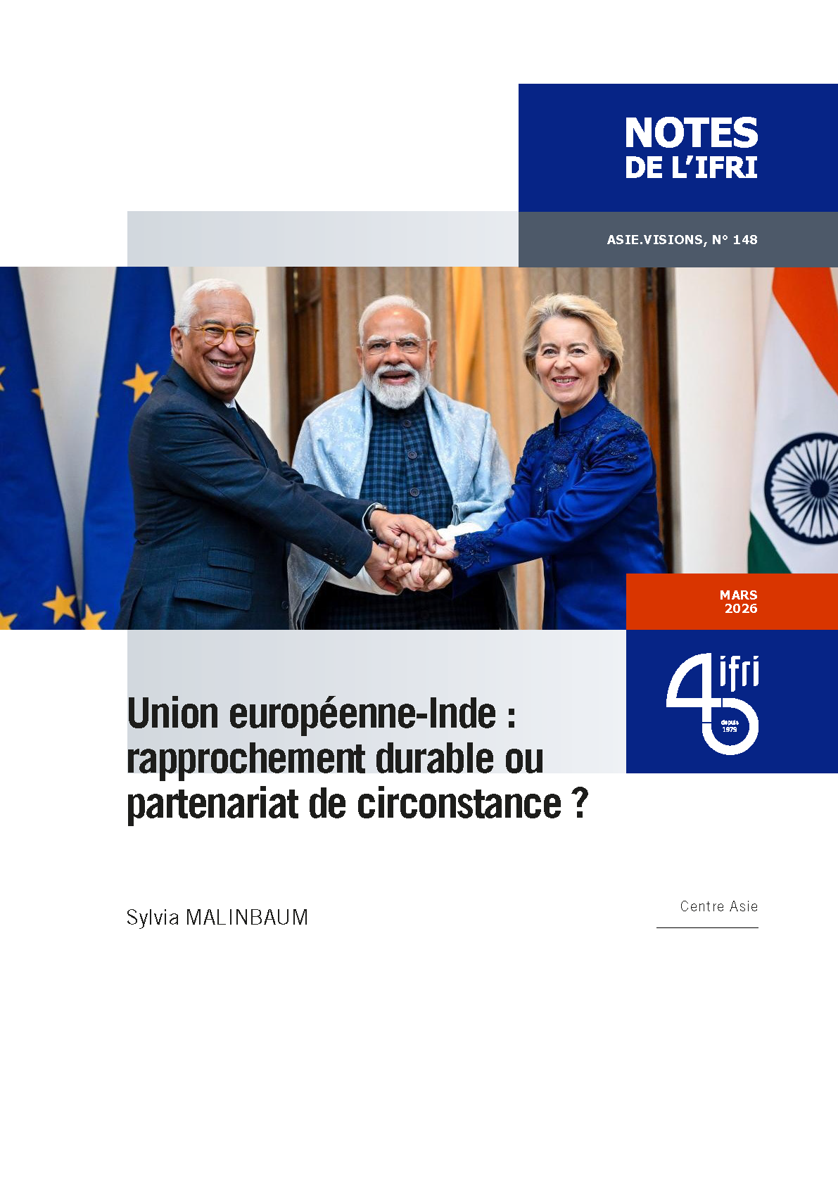 Couverture note UE-Inde