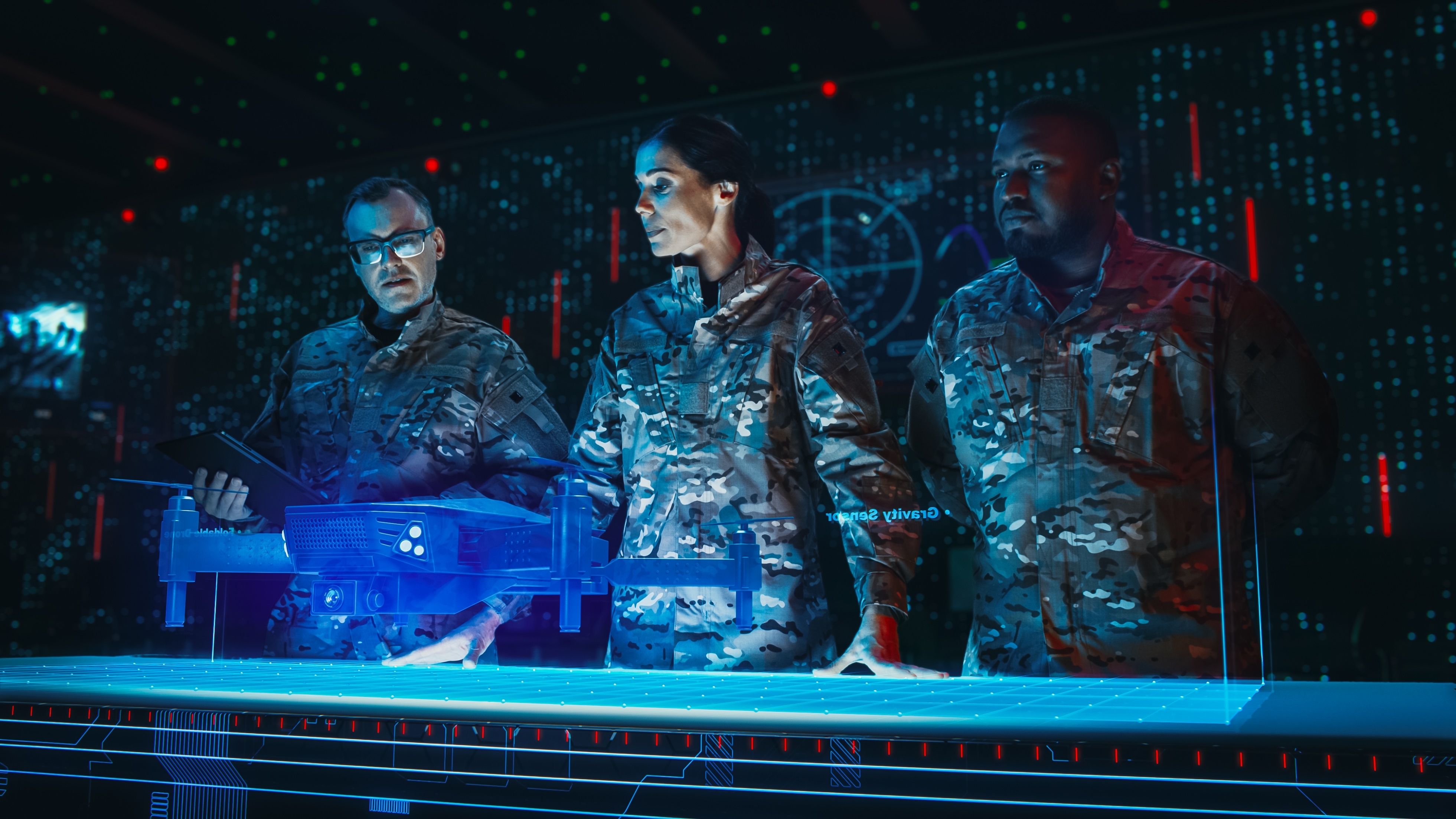 Stratégie de guerre futuriste.