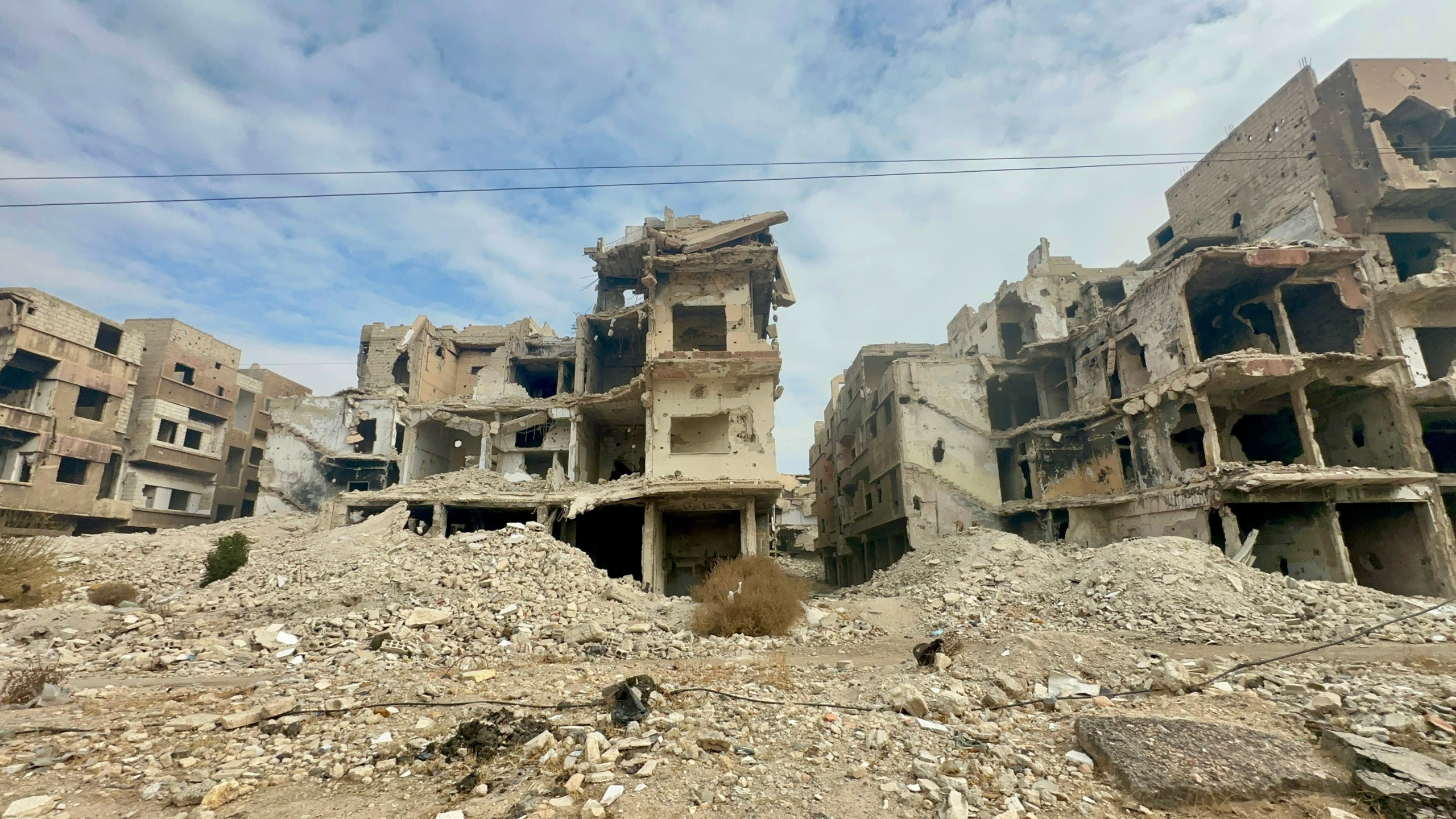 Damas, Syrie 21 décembre 2024 : Quartier de Qadam détruit à Damas