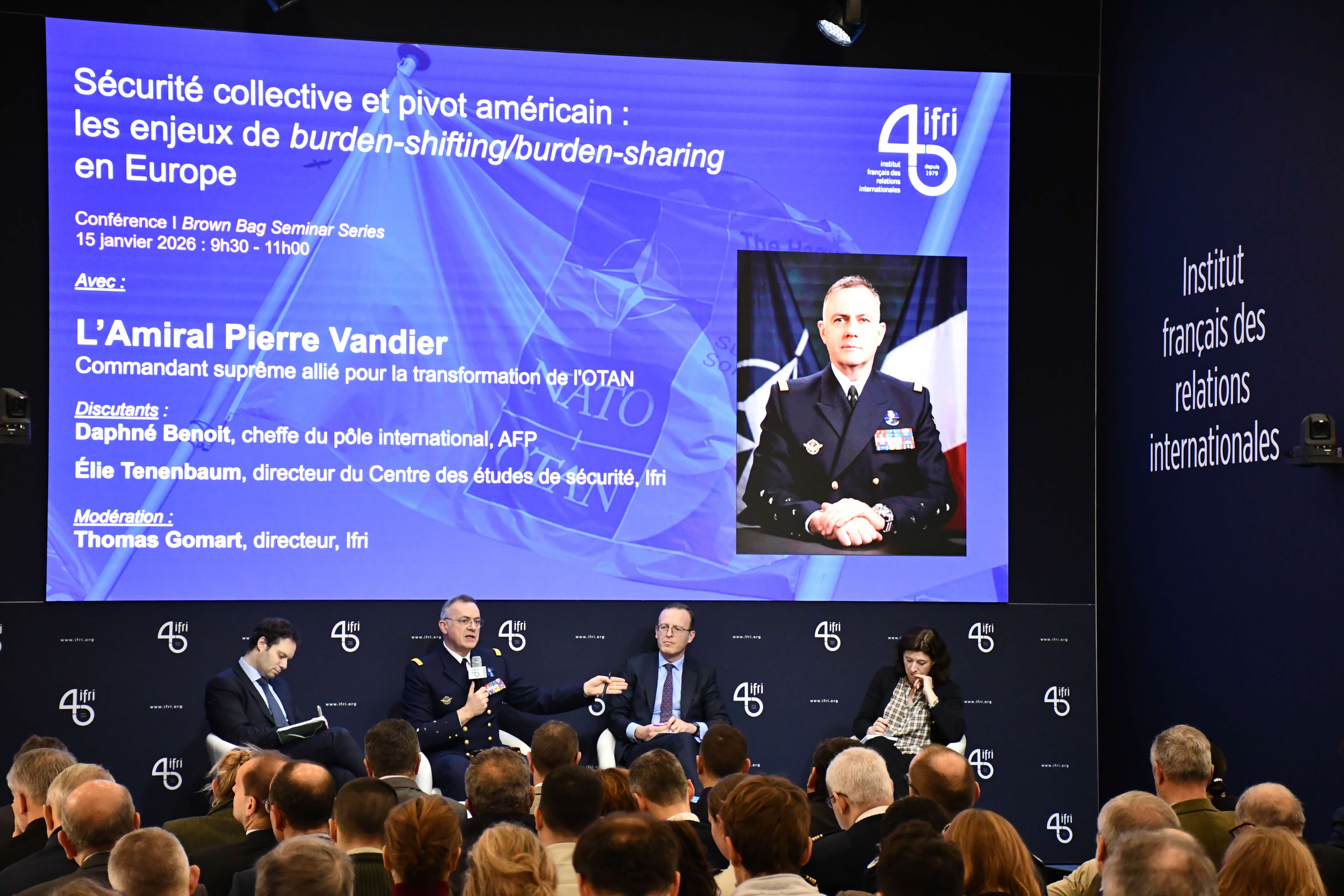 Conférence avec l’amiral Pierre Vandier, Commandant suprême allié pour la transformation de l'OTAN
