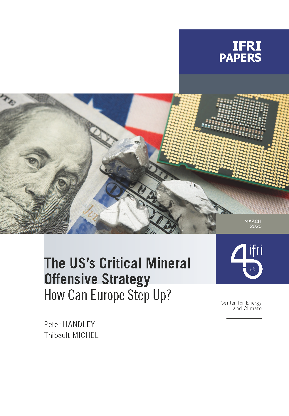 Couverture de La note de l' IFRI sur la stratégie américaine pour les CRM
