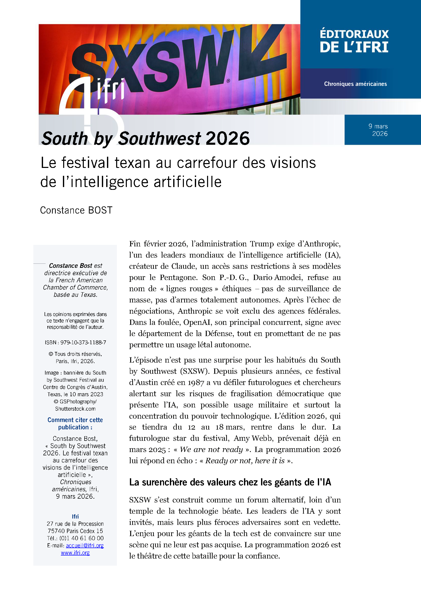 South by Southwest 2026 : Le festival texan au carrefour des visions de l’intelligence artificielle