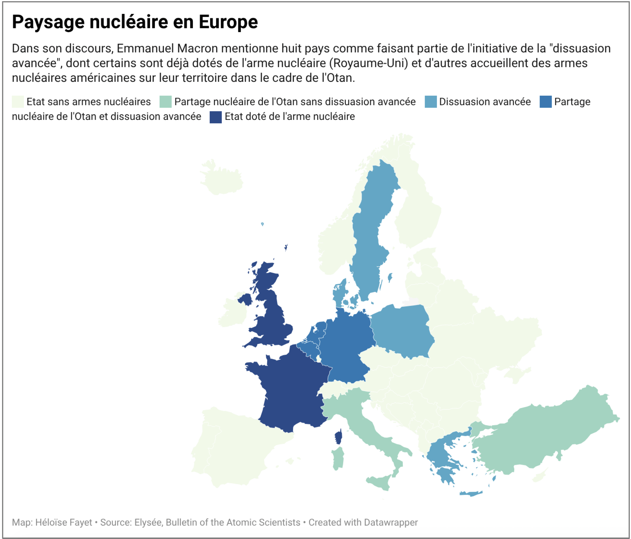 Paysage nucléaire en Europe