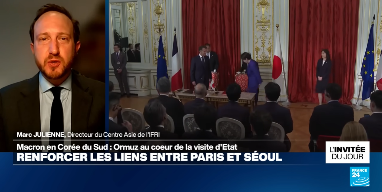 Marc Julienne sur France 24, le 3 avril 2026.