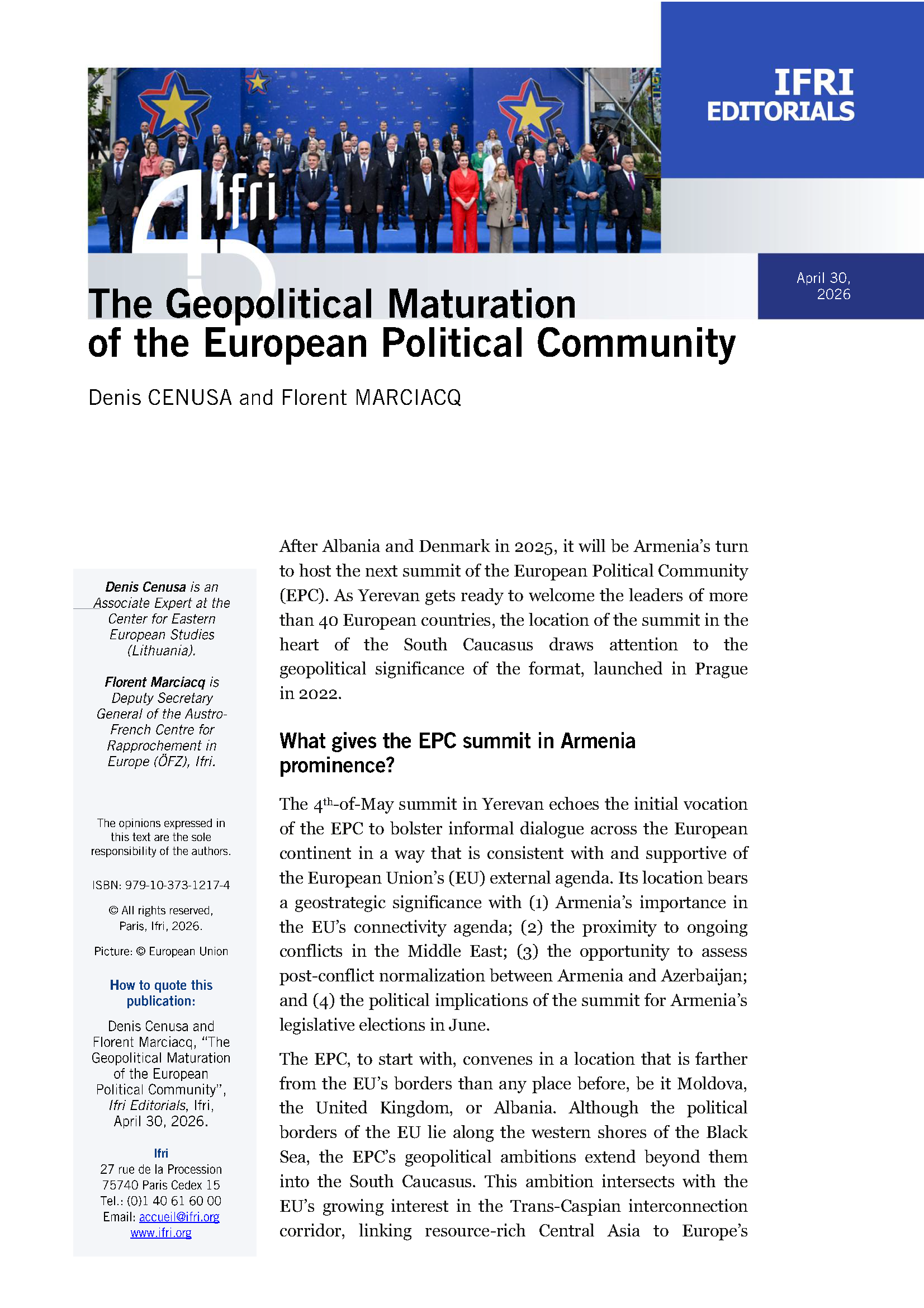 Cover Editorial Cenusa Marciacq