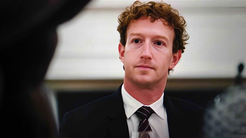 Mark Zuckerberg, directeur général de Meta, lors d’une conférence, Colonia (États-Unis)