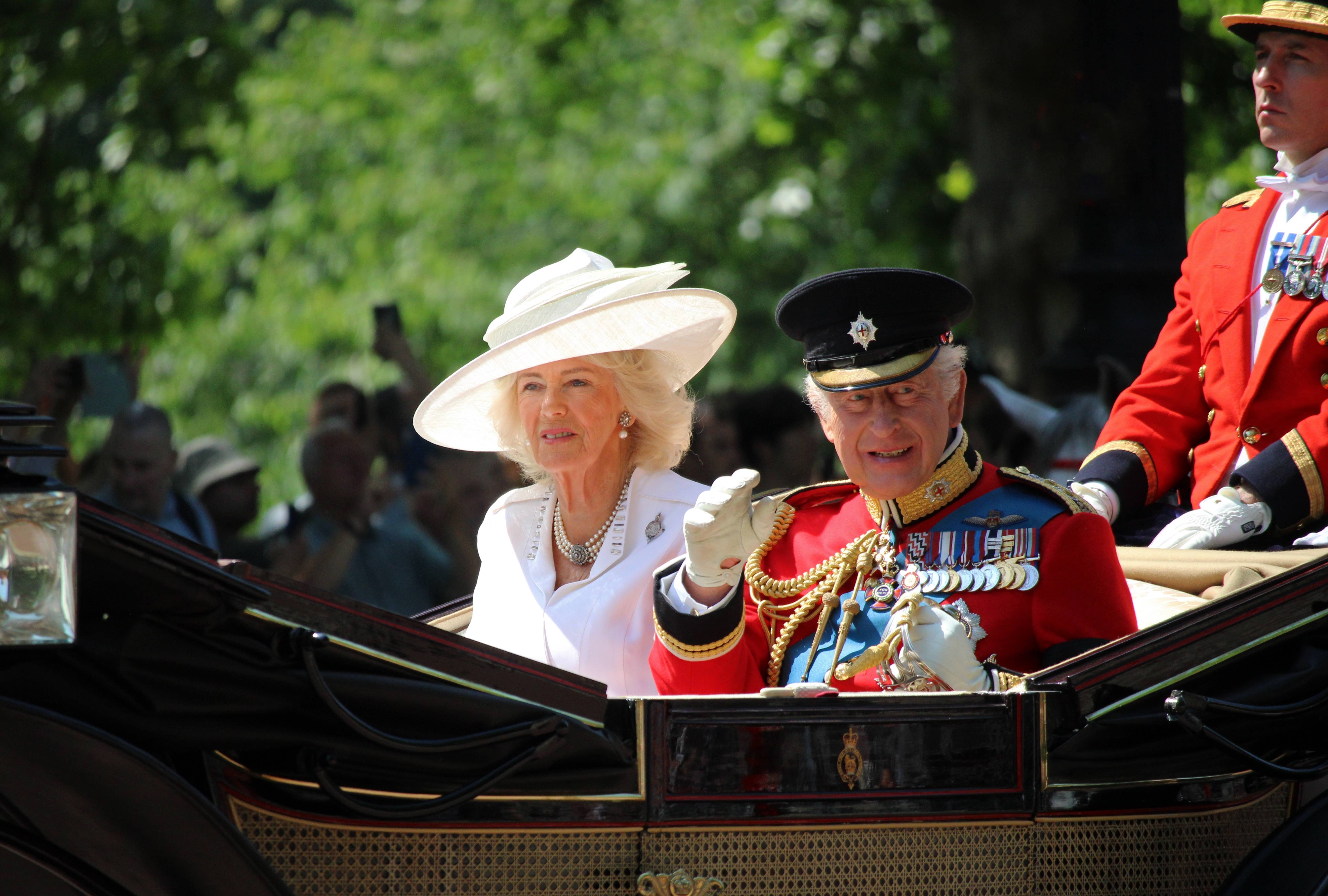 Le roi Charles III lors d’un déplacement officiel à Londres, le 14 juin 2025.
