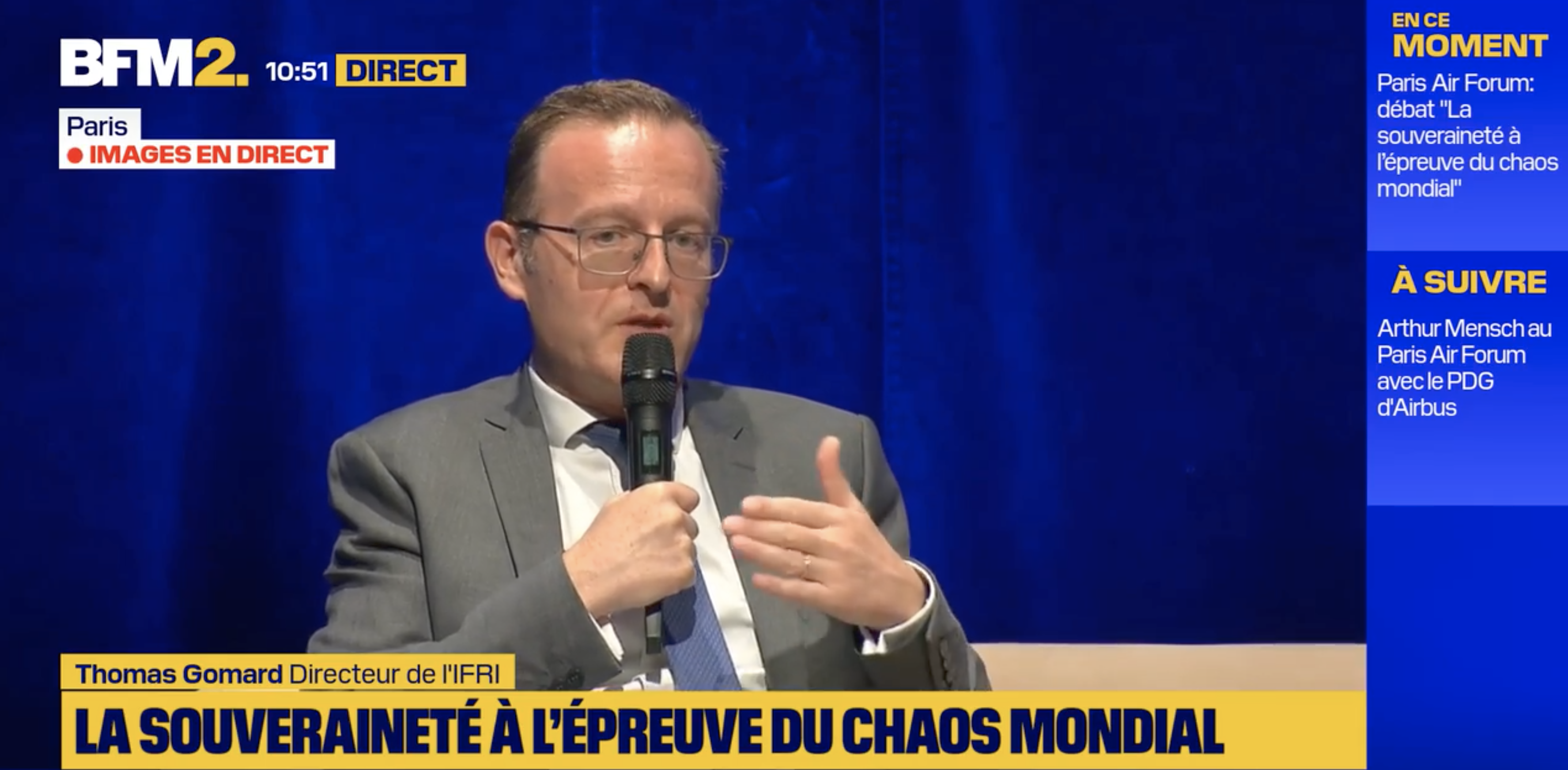 L'Europe a une "génération de retard" sur sa "dépense militaire", affirme Thomas Gomard, directeur de l'IFRI BFM TV . Paris Air Forum 2026