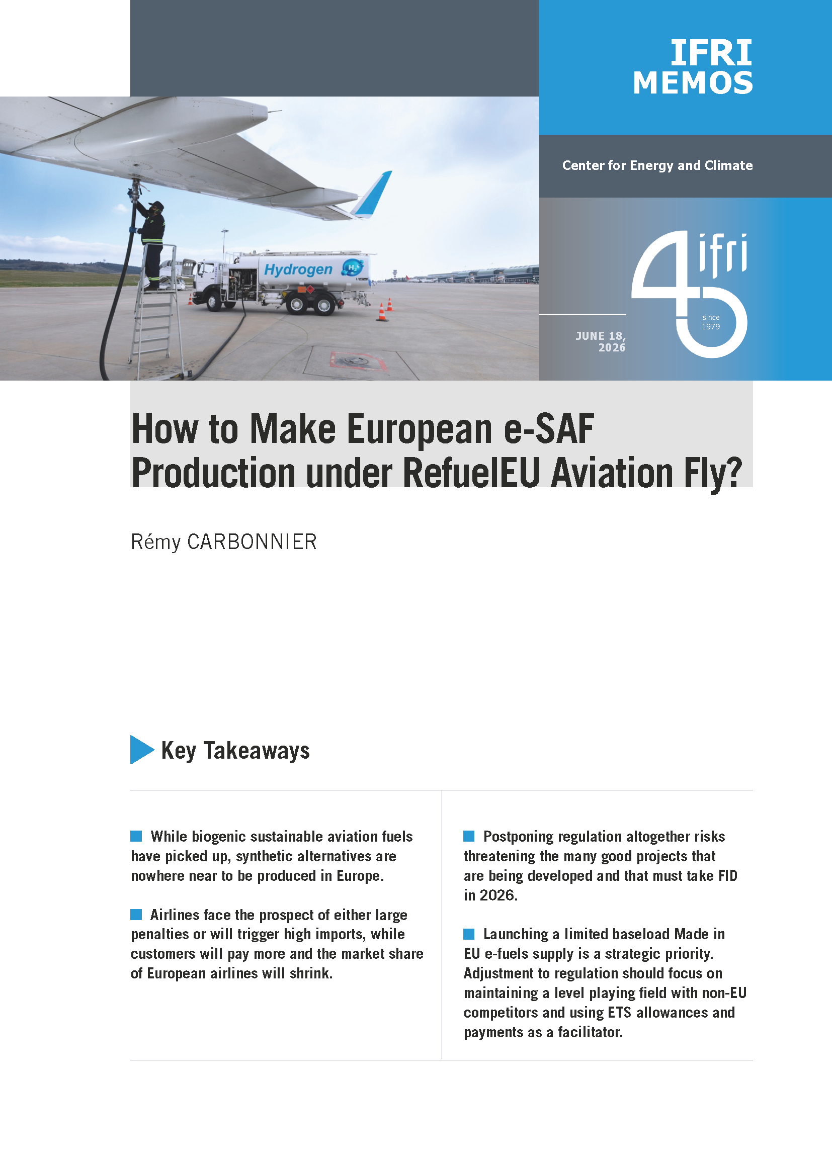How to Make European e-SAF Production under RefuelEU Aviation Fly?