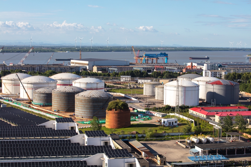Installations de raffinage pétrolier en Chine