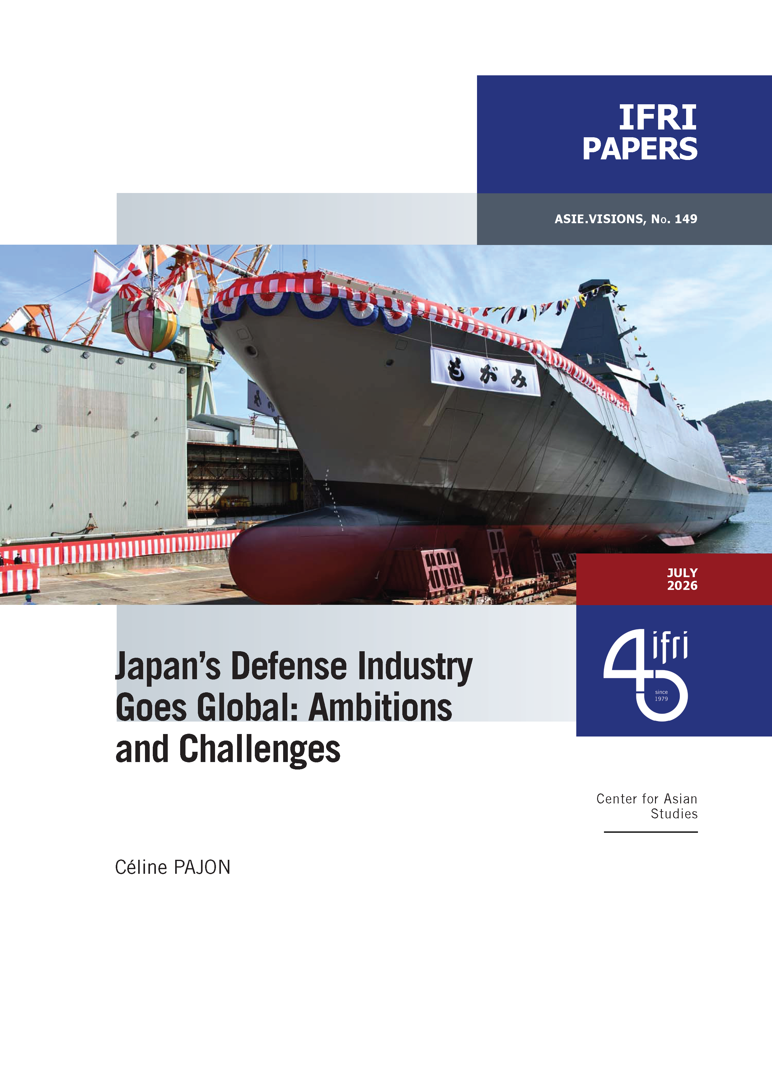 Cover Page Japan Defense Industry Céline Pajon